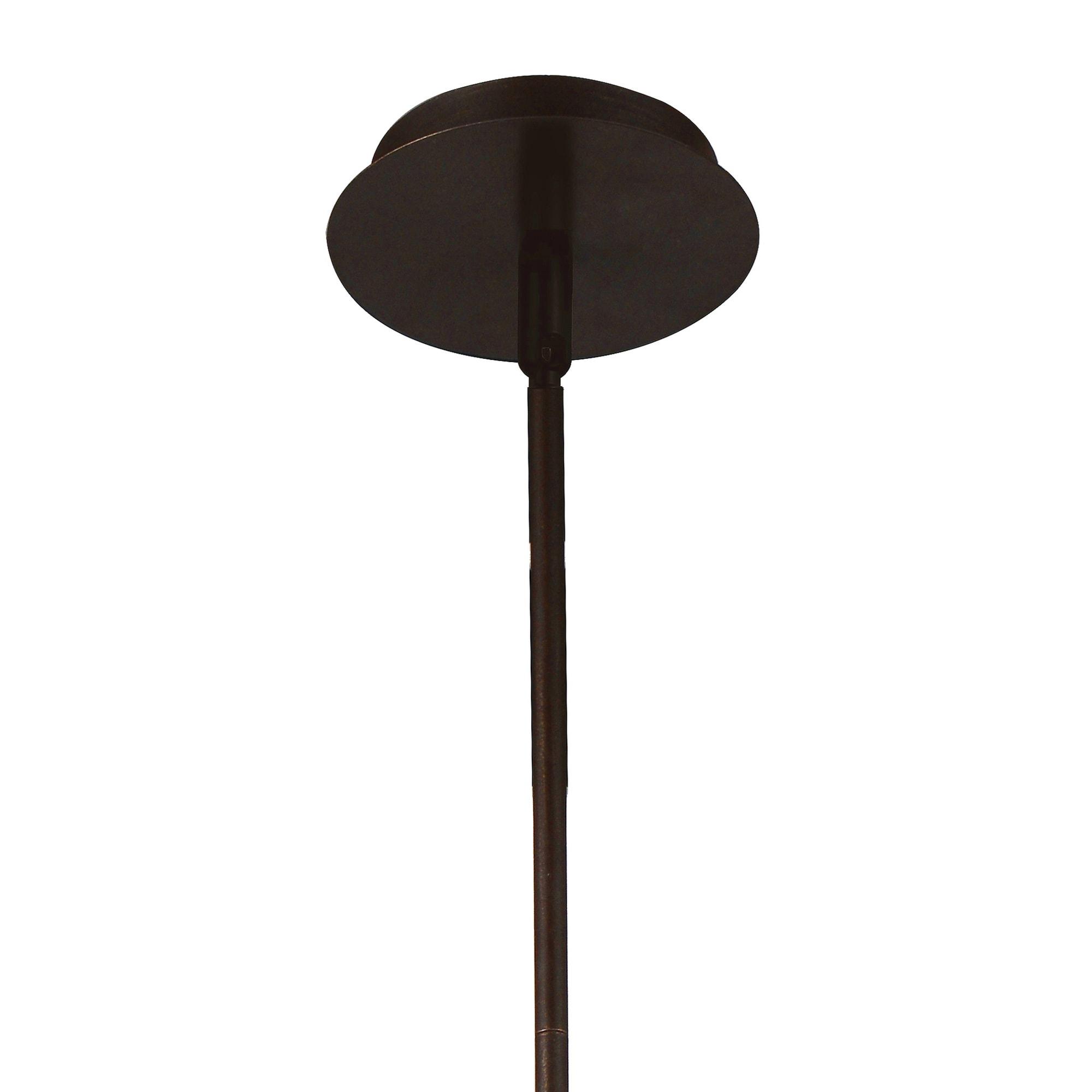 CWI Lighting Darya 6 Light Up Contemporary Metal Chandelier in Brown