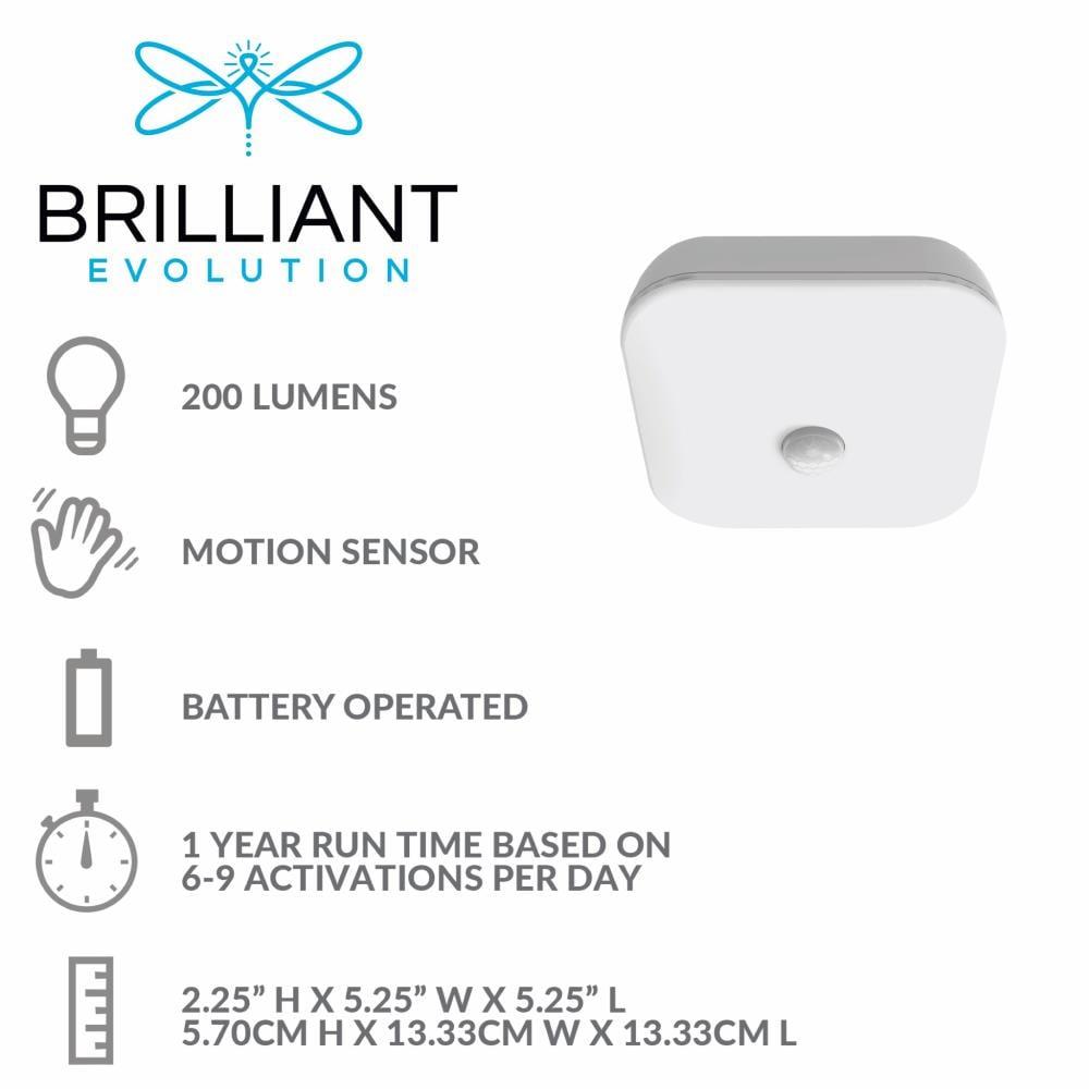 Brilliant Evolution Wireless LED Outdoor Flush Mount with Motion Sensor