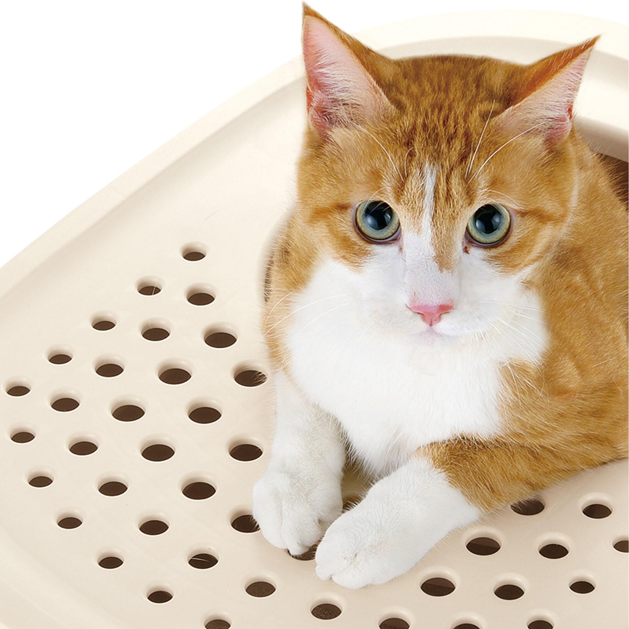 Plastic Enclosed Litter Box with Scoop