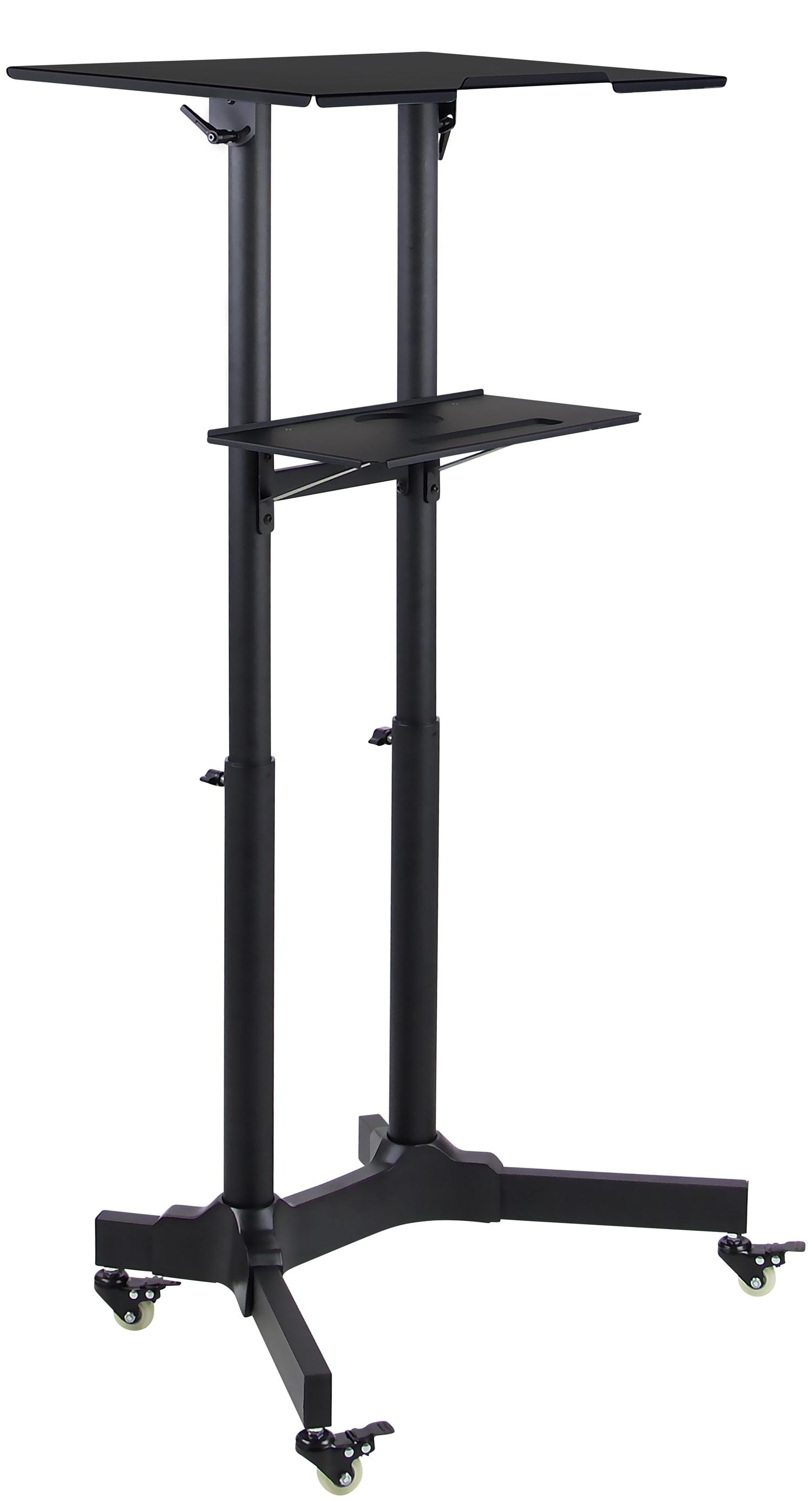 Mount-It! Mobile Standing Height Desk, Portable Podium and Rolling Presentation Lectern