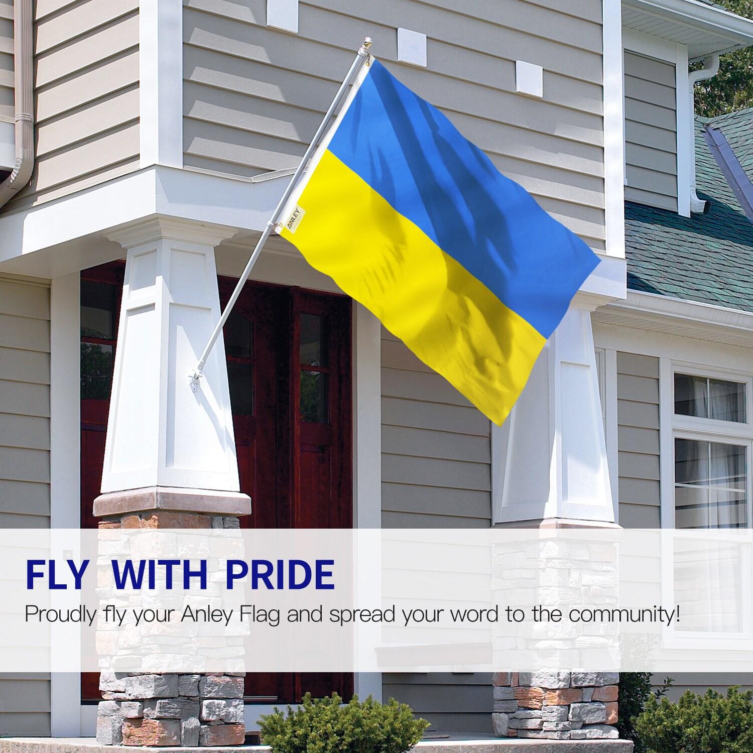 Anley Fly Breeze 3x5 Foot Ukraine Flag - Ukrainian National Flags Polyester