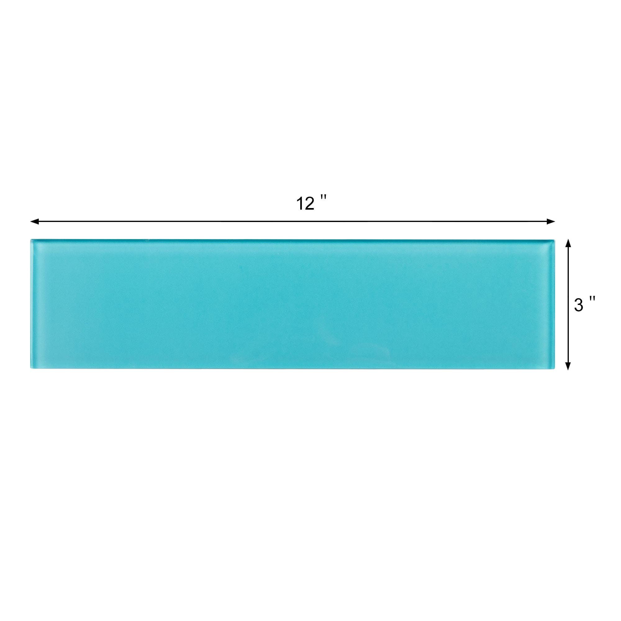 Quality Value Series 3" x 12" Straight Edge Glass Subway Tile