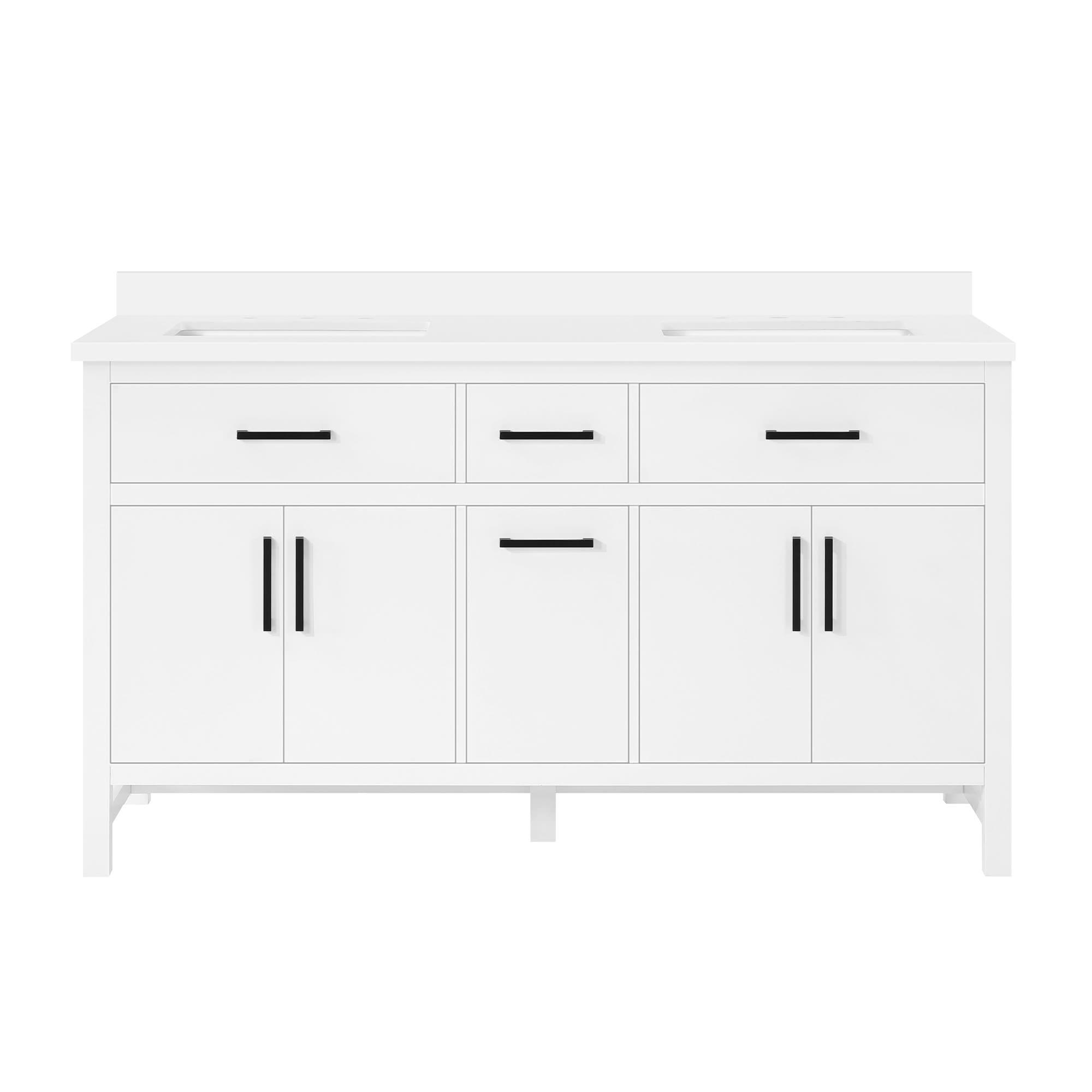 OVE Decors Taylor 60 in. Double Bathroom Sink Vanity