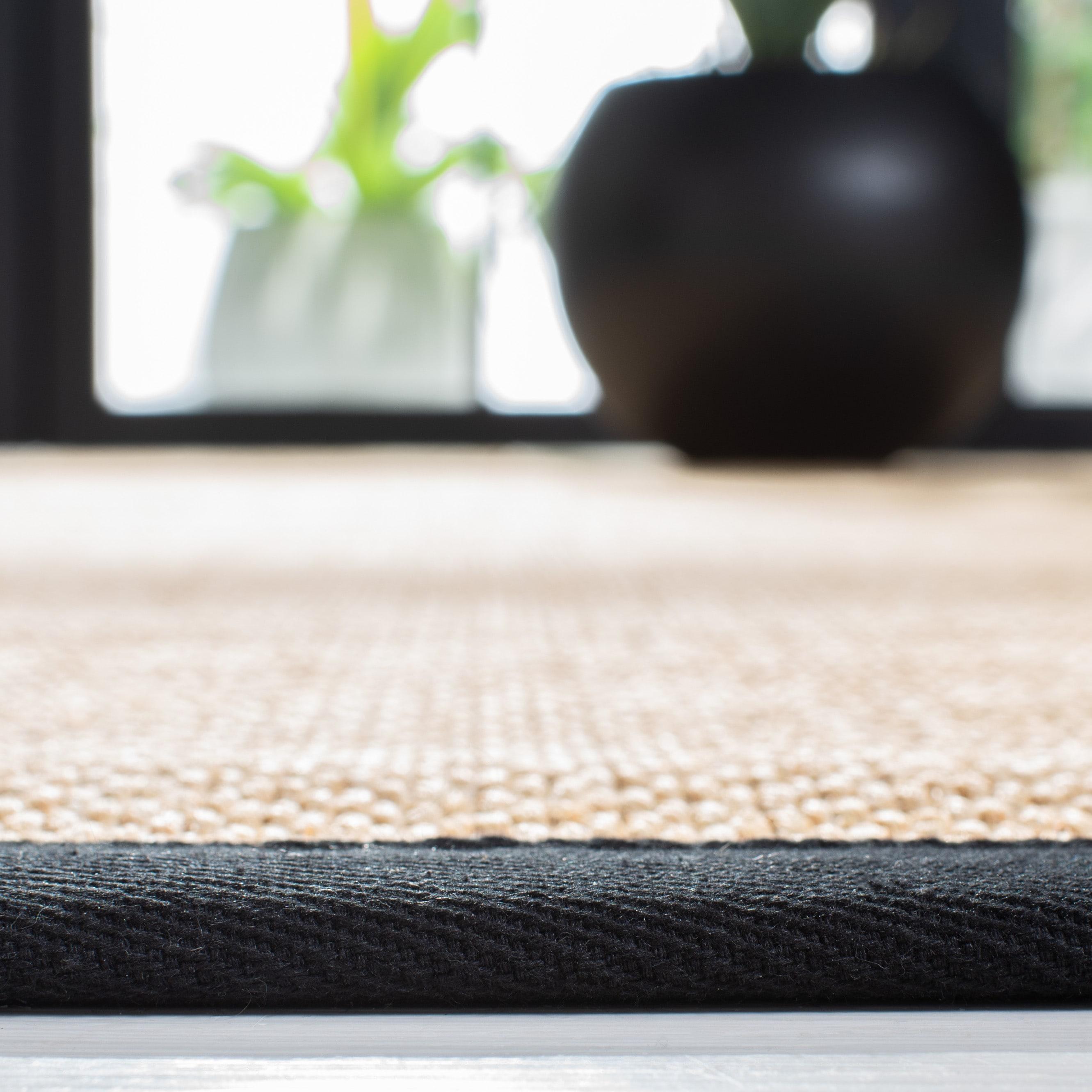 Natural Fiber NF141 Power Loomed Indoor Accent Rug - Maize/Black - 3'x5' - Safavieh.