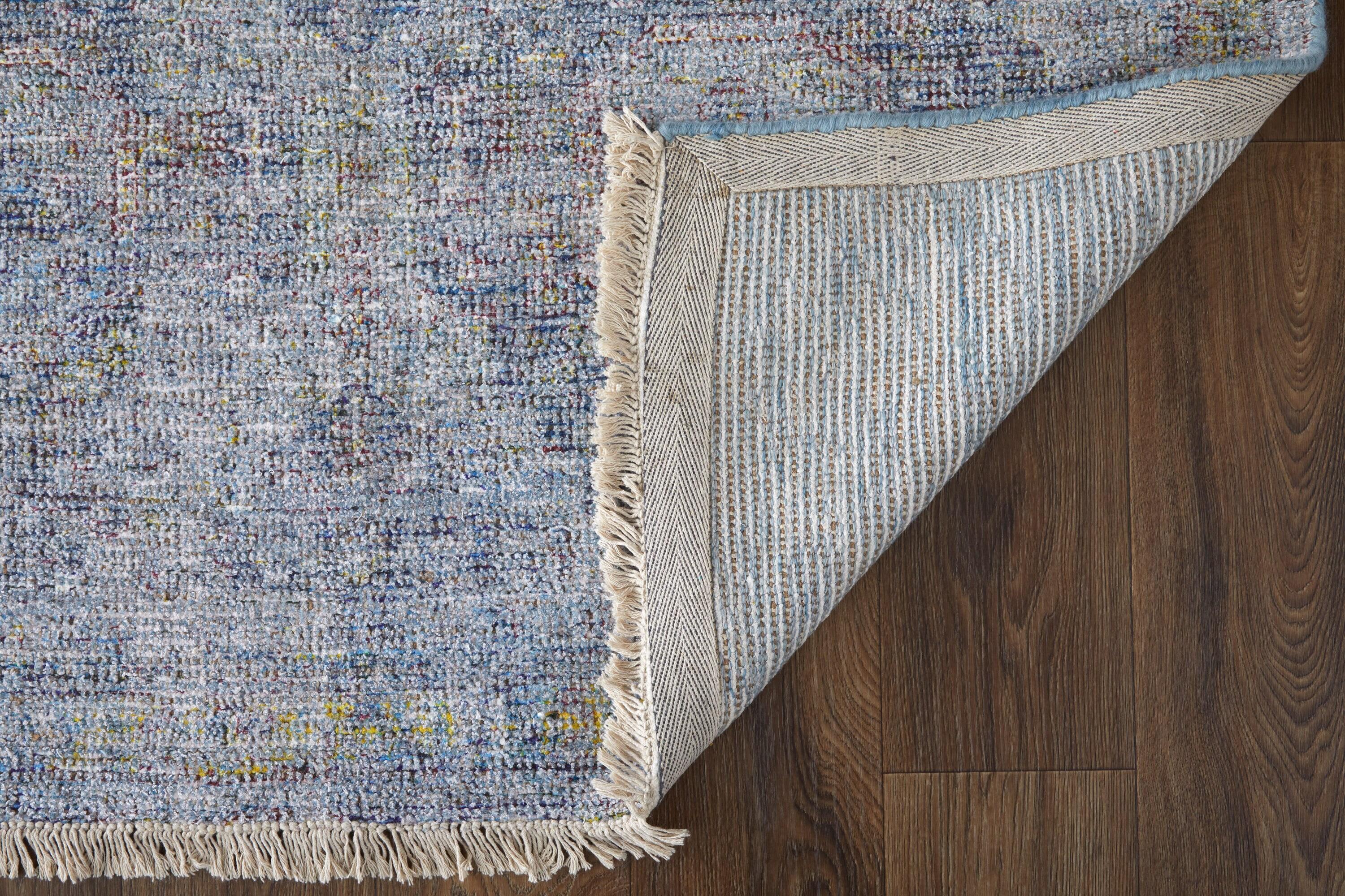 Caldwell Transitional Distressed Blue/Ivory Area Rug