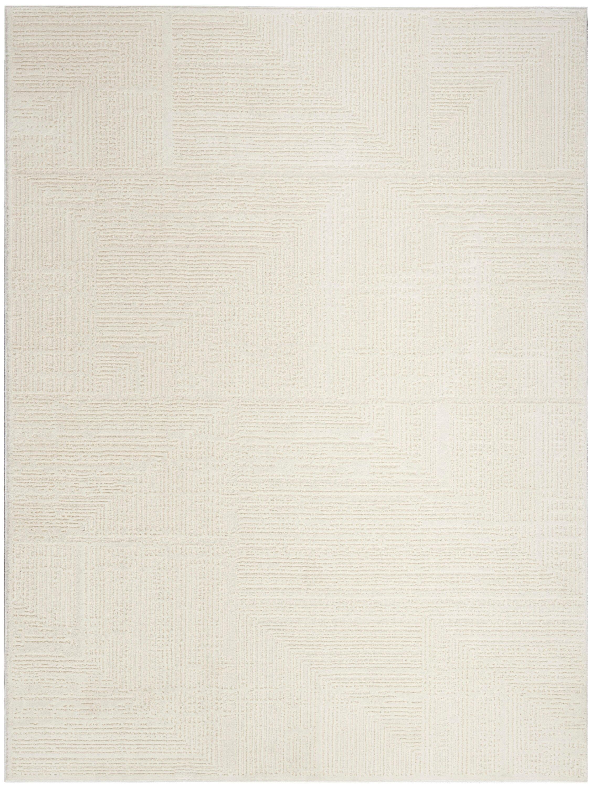 Nourison Eco-Friendly Contemporary Ivory 9' x 12' Area Rug (9x12)
