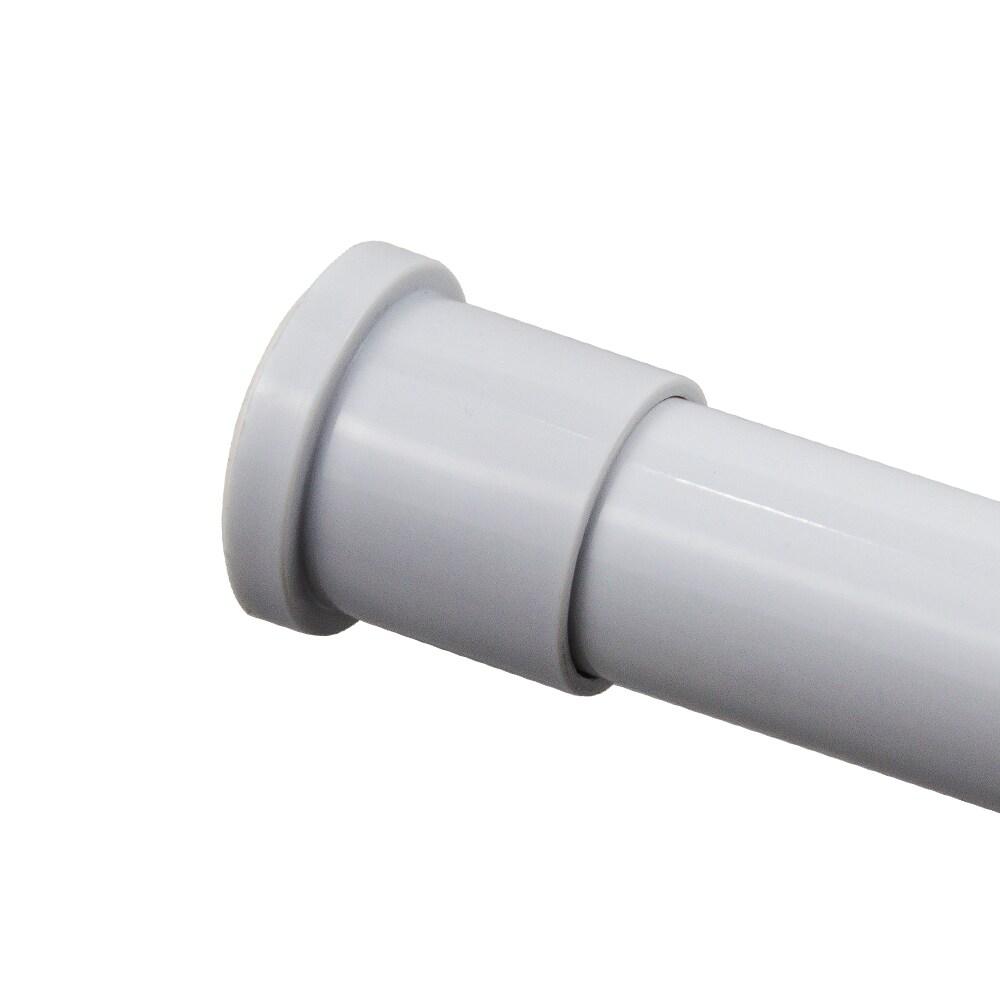 Zenna Home Tension Stall Shower Rod, 27"-40", White