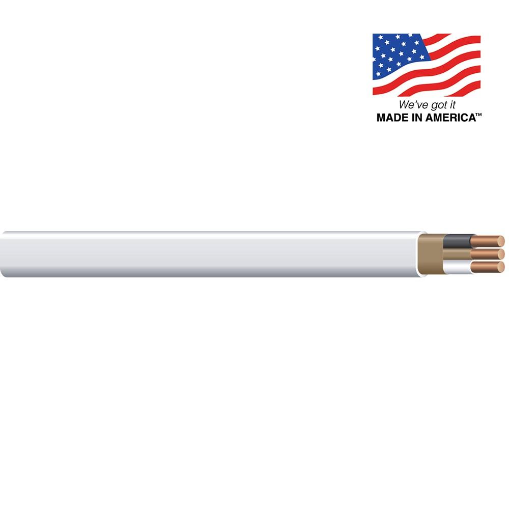 Southwire 28827422 50' 14/2 with ground Romex brand SIMpull residential indoor electrical wire type NM-B White