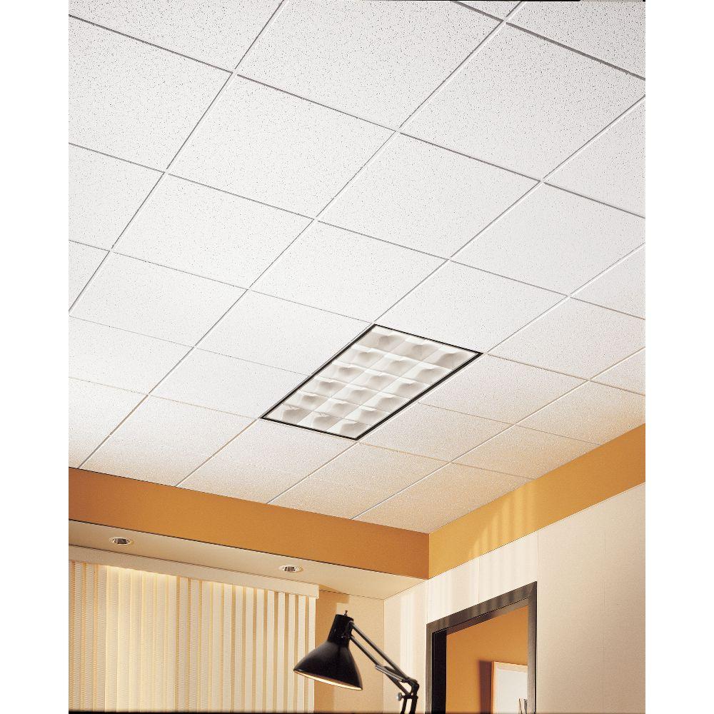 Cortega 2x2 White Acoustic Ceiling Tiles