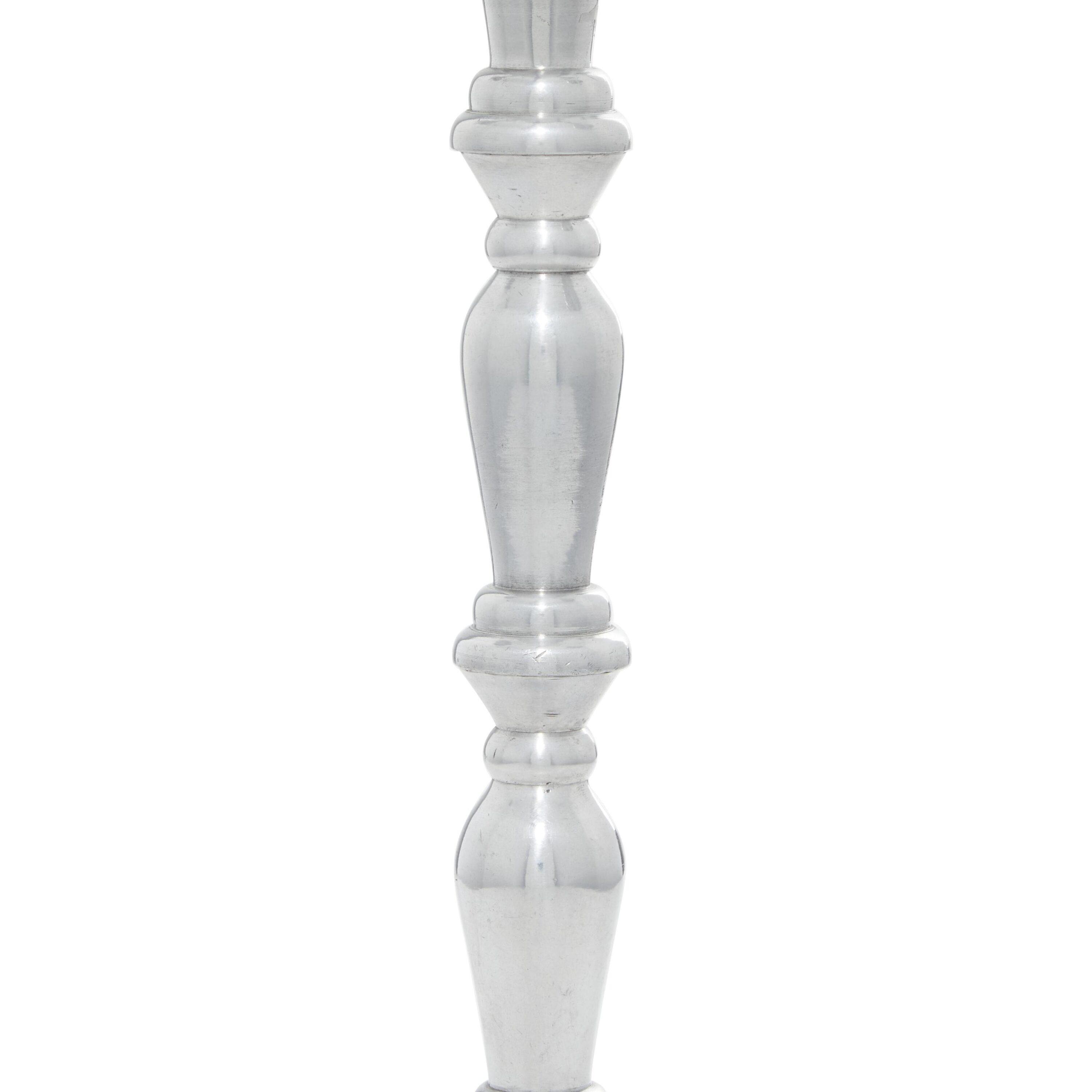 DecMode 5 Holder Silver Aluminum Metal Candelabra