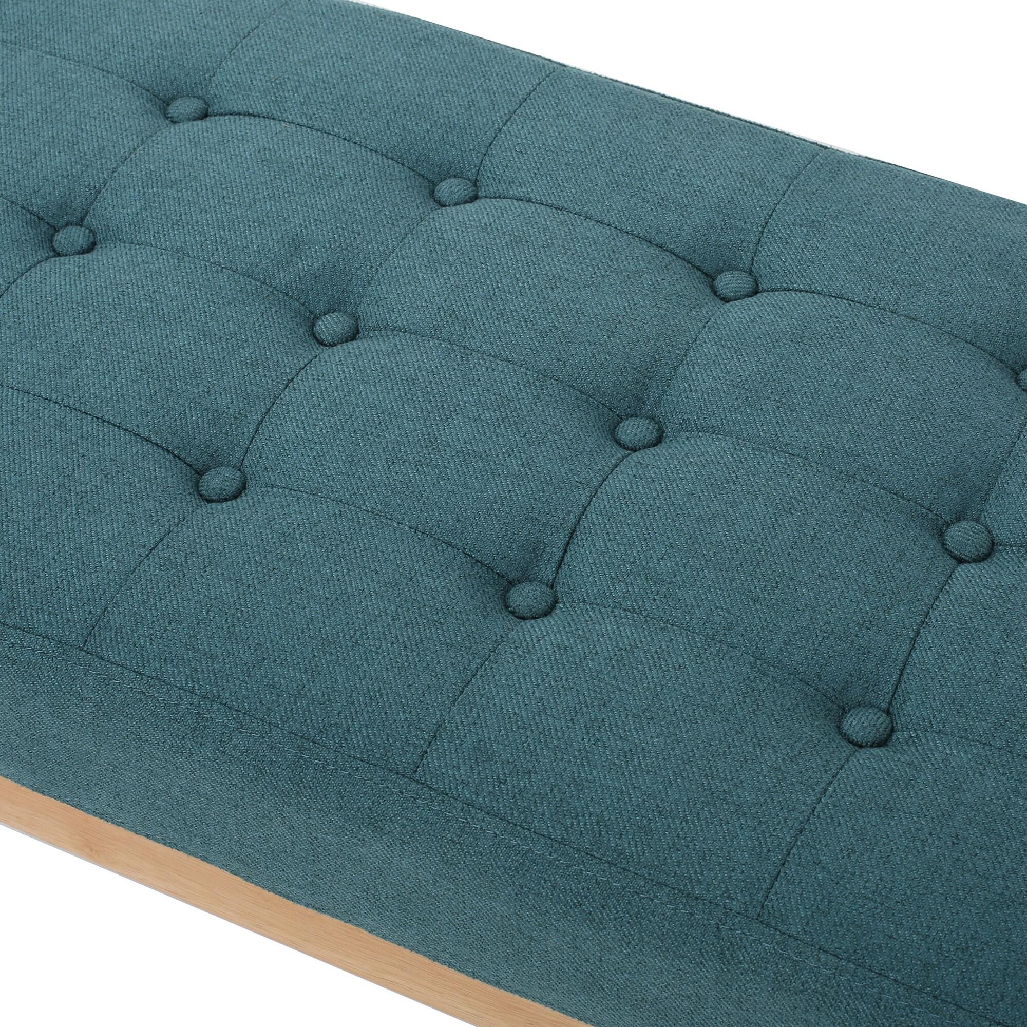 George Oliver Babbs Fabric Upholstered Bench