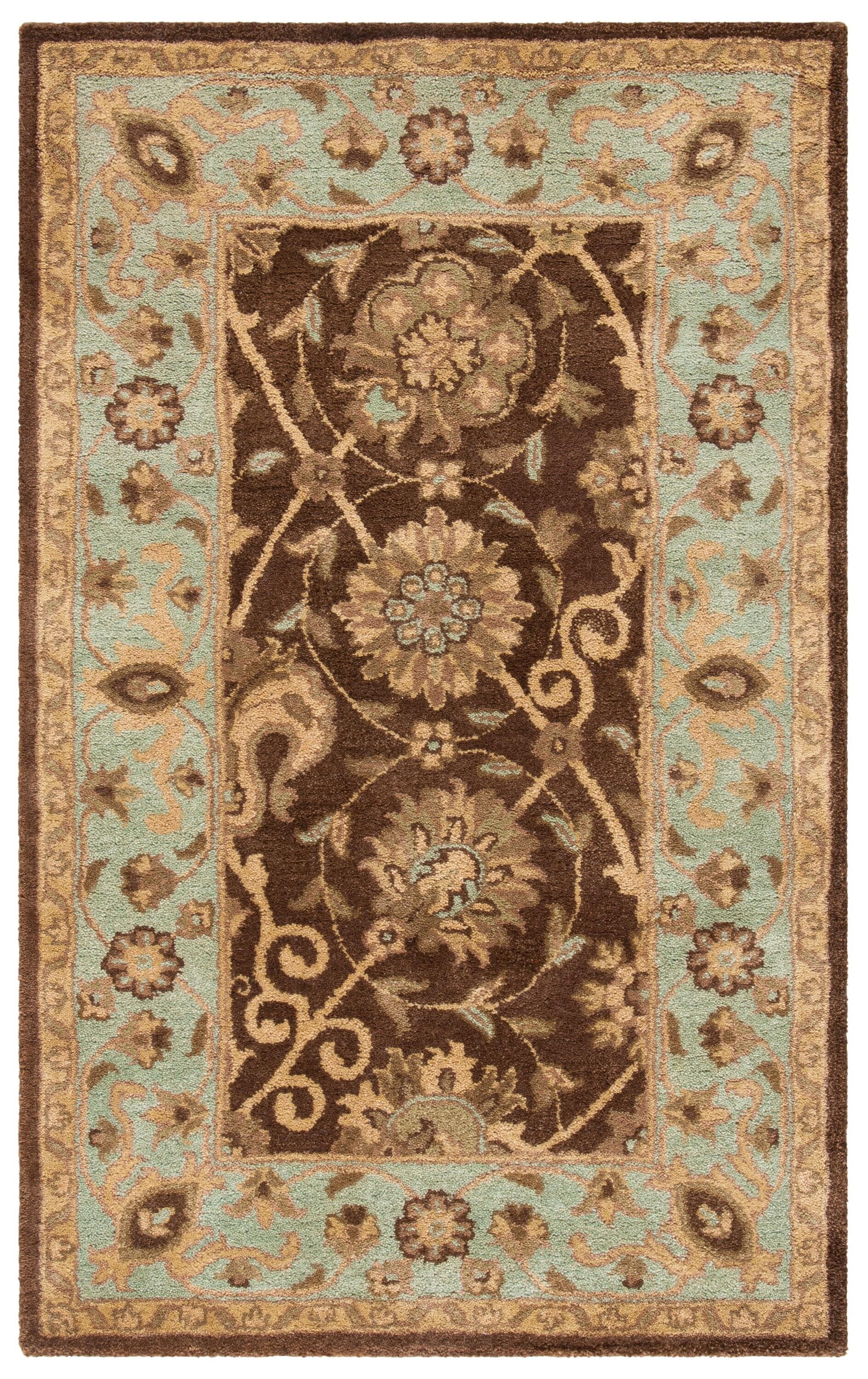 Antiquity AT21 Hand Tufted Indoor Accent Rug - Brown/Green - 3'x5' - Safavieh