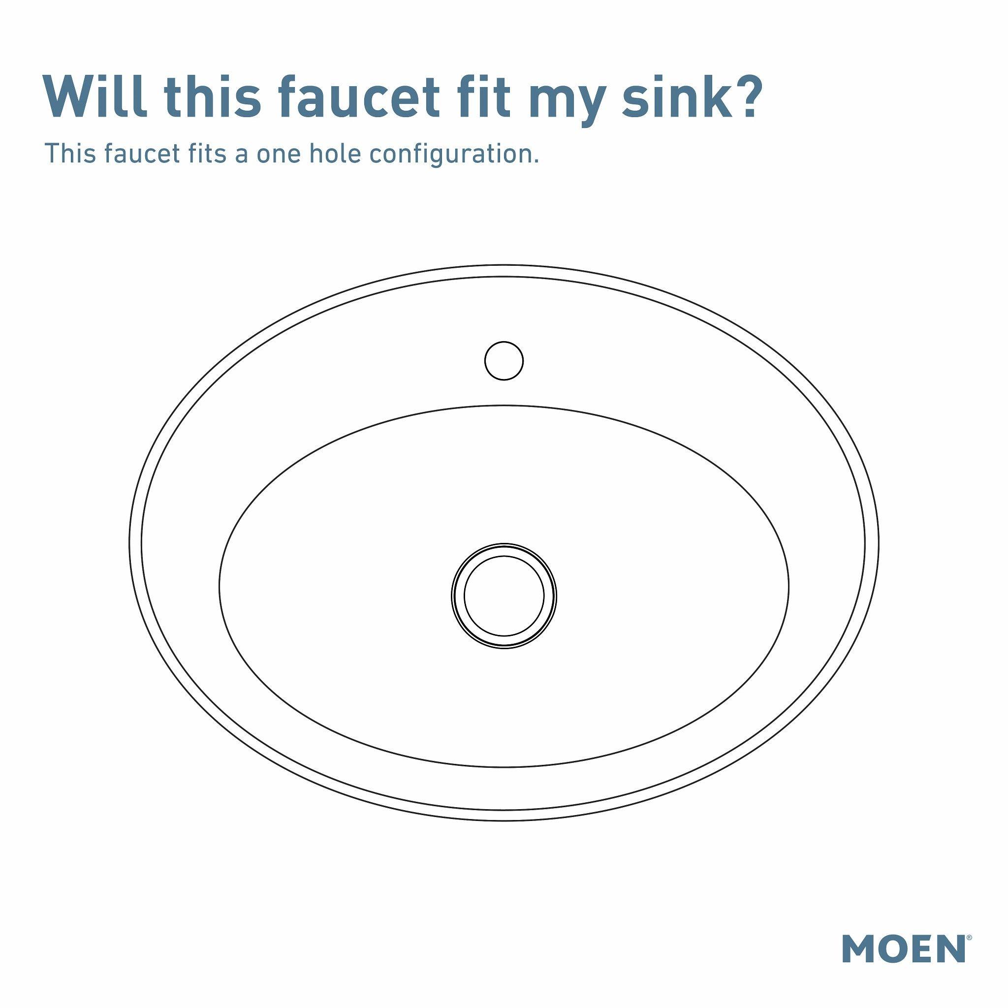 Moen Align Brushed Nickel One-Handle Bathroom Faucet