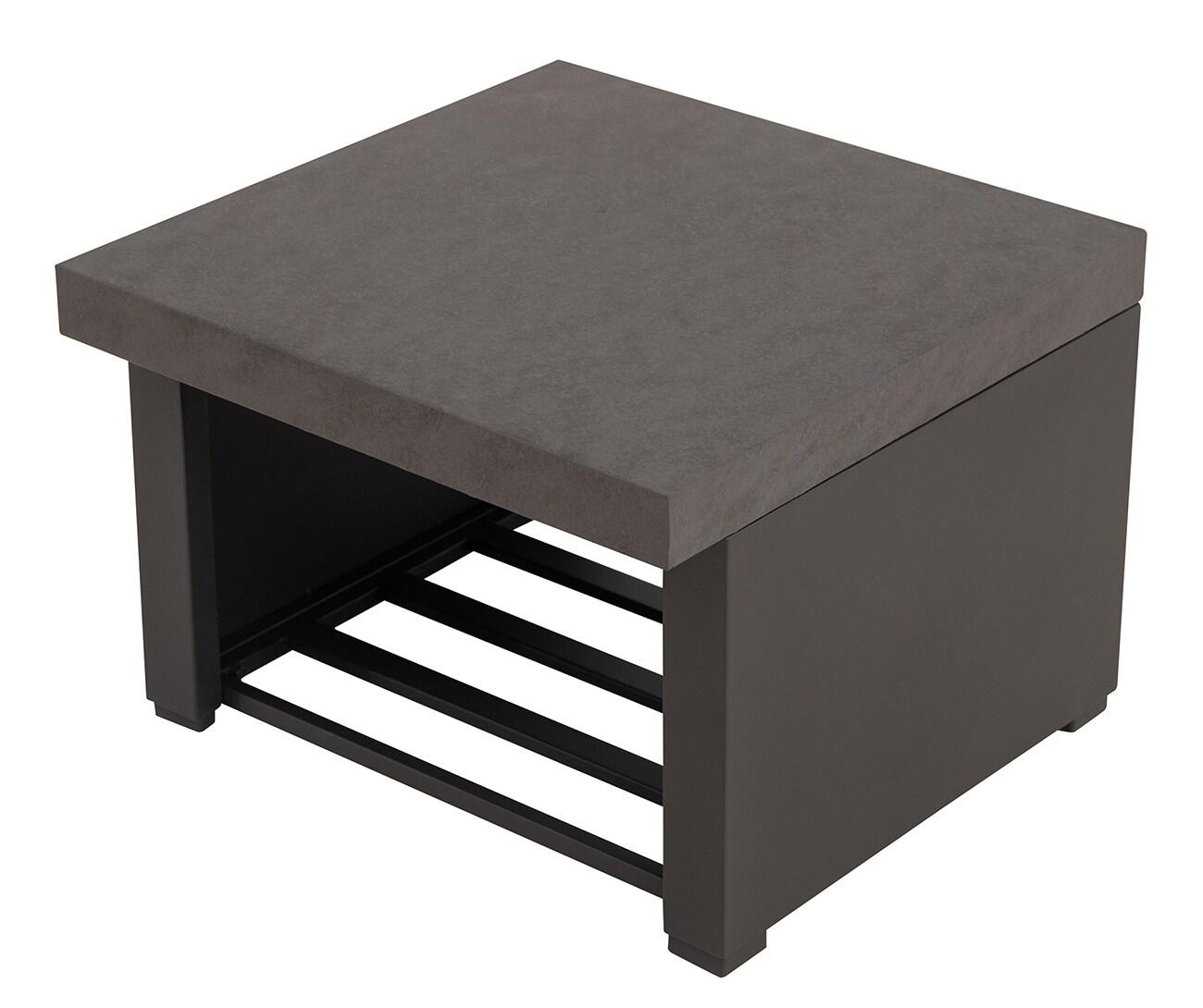 Matte Black Steel Wood-Burning Outdoor Fireplace with Chimney