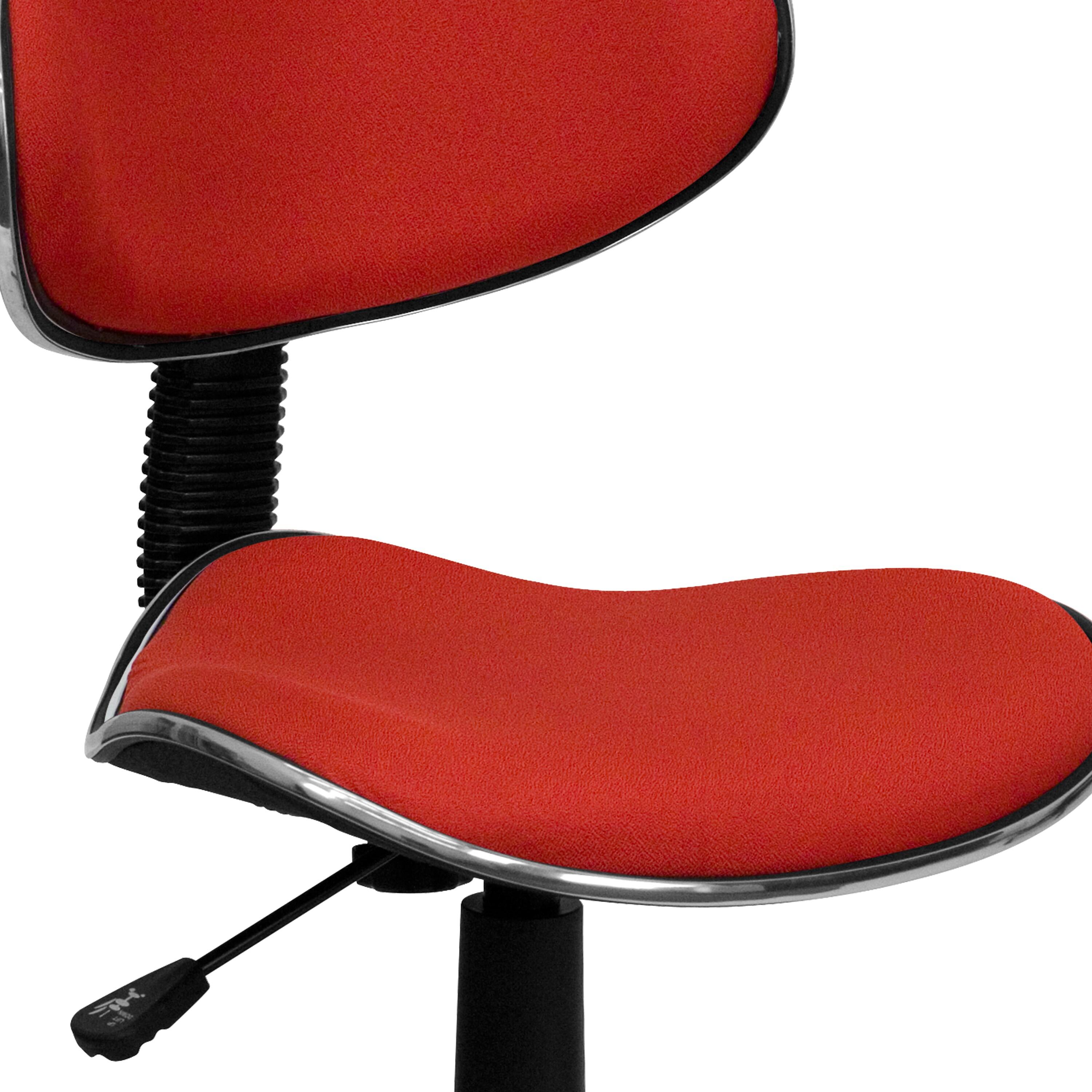Flash Furniture Whitney Red Fabric Swivel Ergonomic Task Office Chair