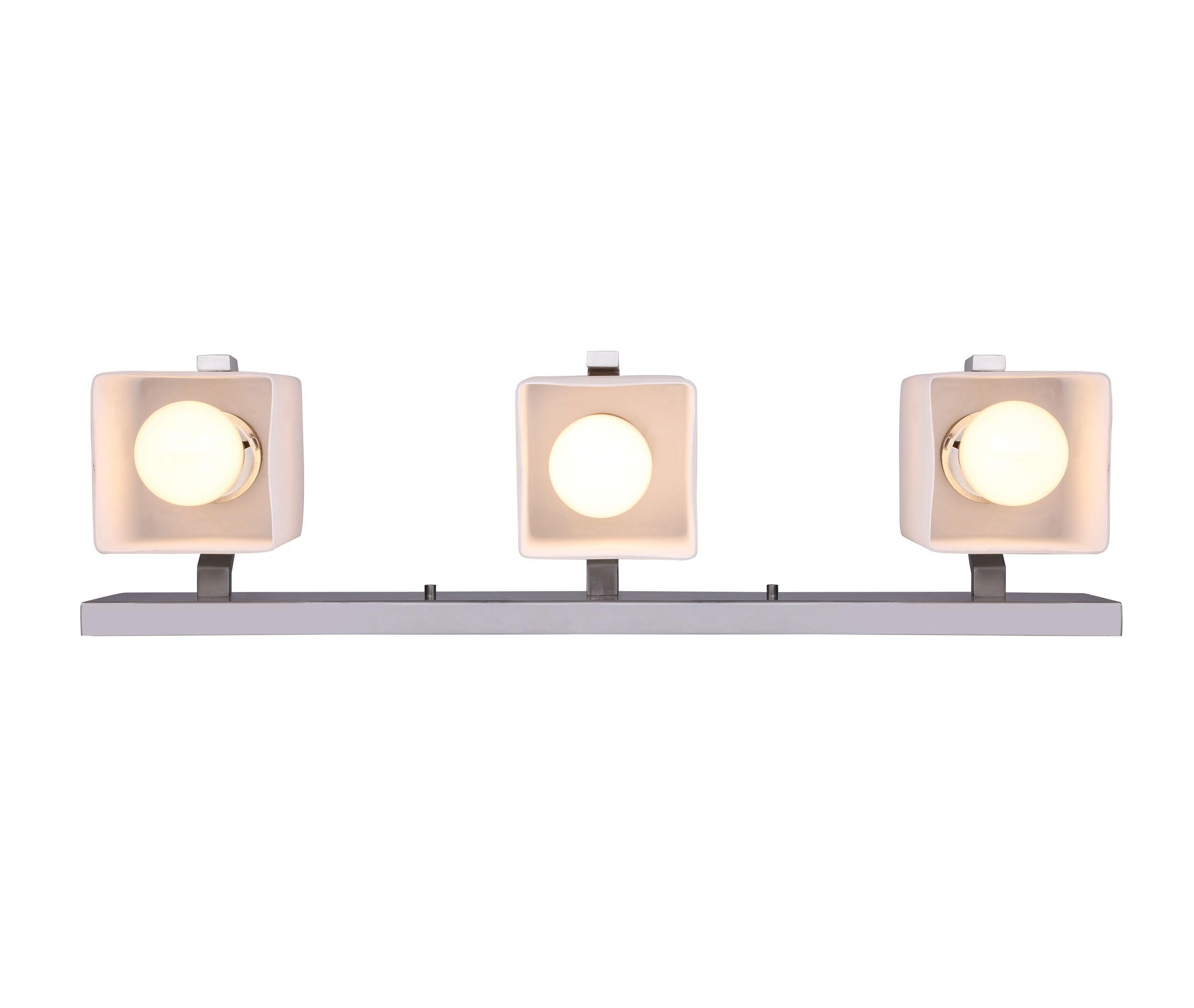 Palmer 3-Light Brushed Nickel Bath Light