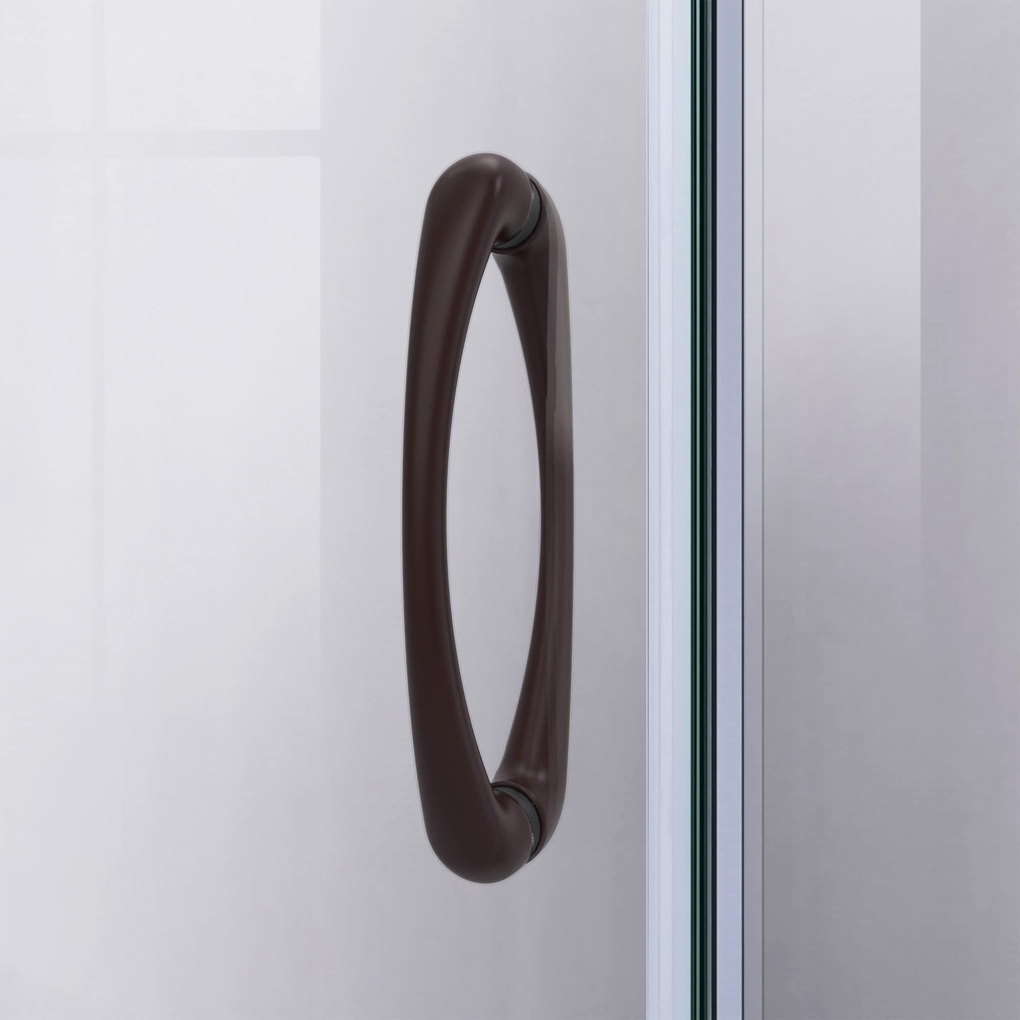Prime 33" W x 33" D x 74.75" H Semi-Frameless Sliding Shower Enclosure with Base Included