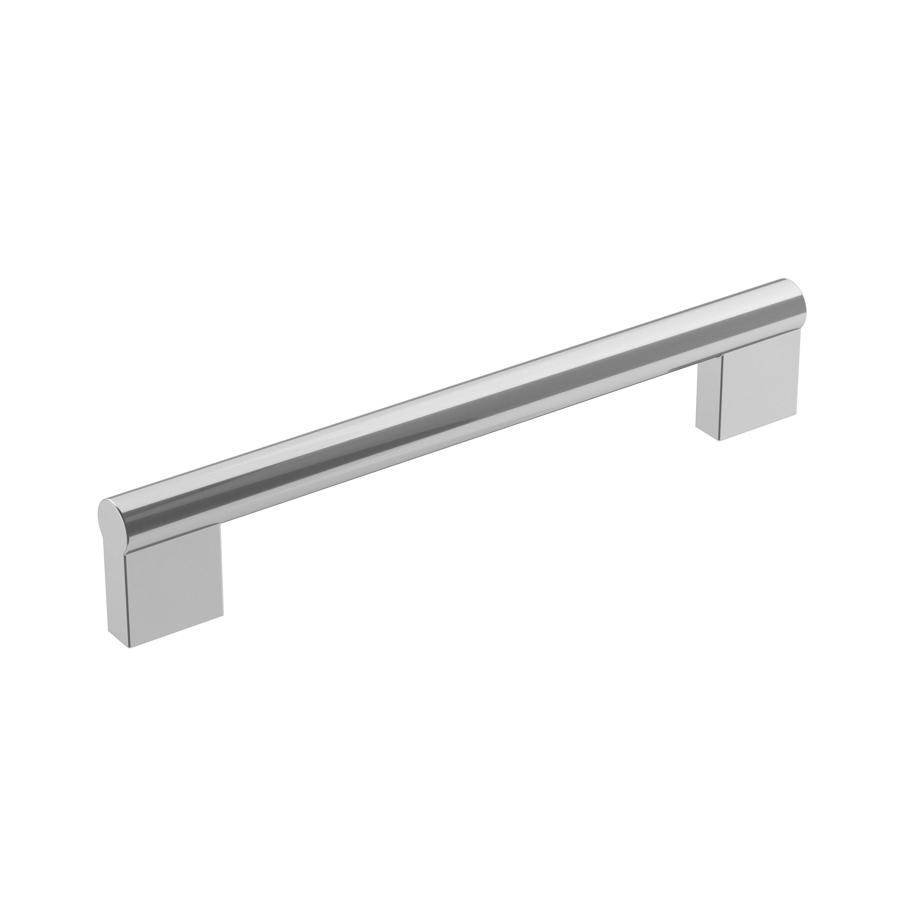 Amerock Versa 6-5/16 inch (160mm) Center-to-Center Polished Chrome Cabinet Pull