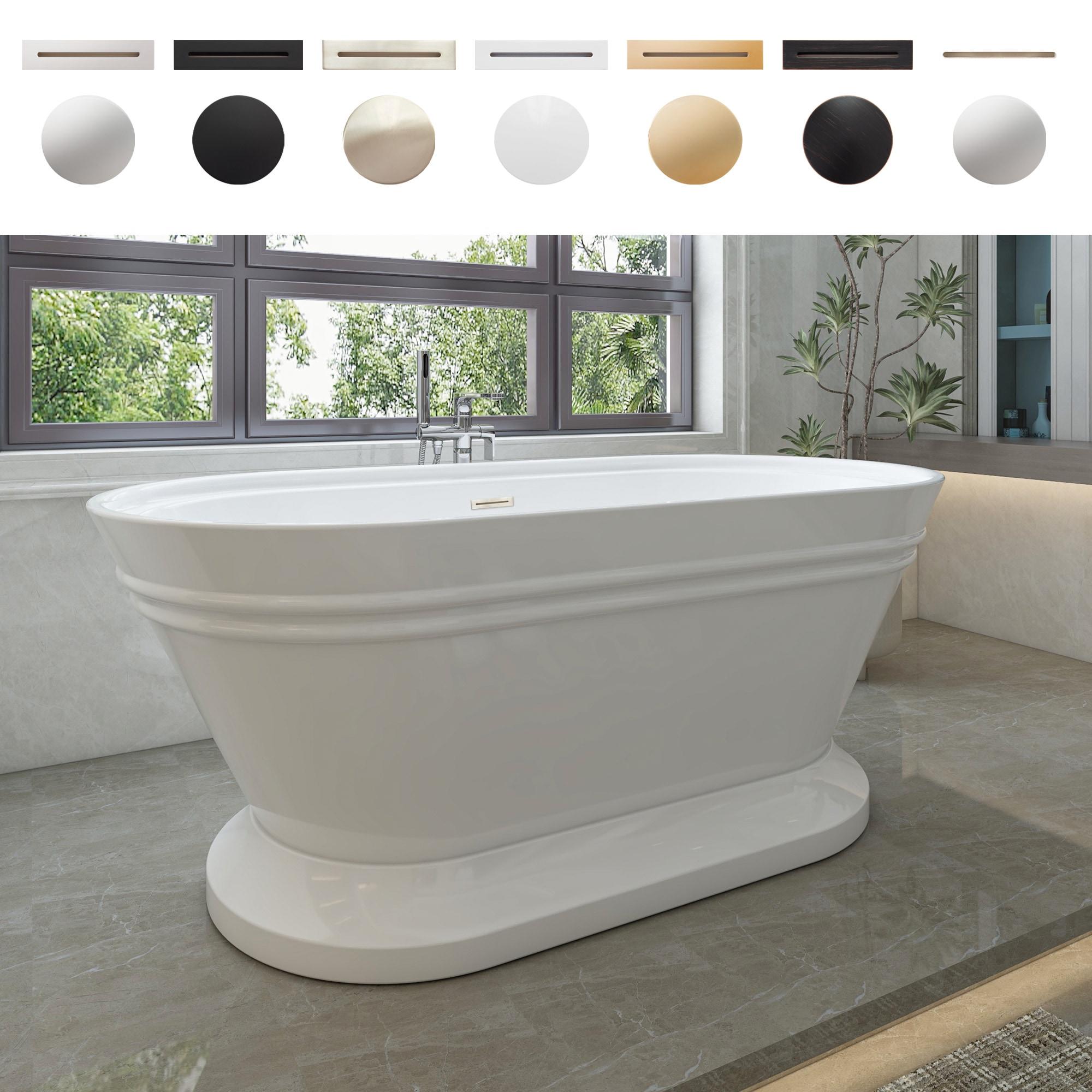54'' x 29'' Freestanding Soaking Acrylic Bathtub