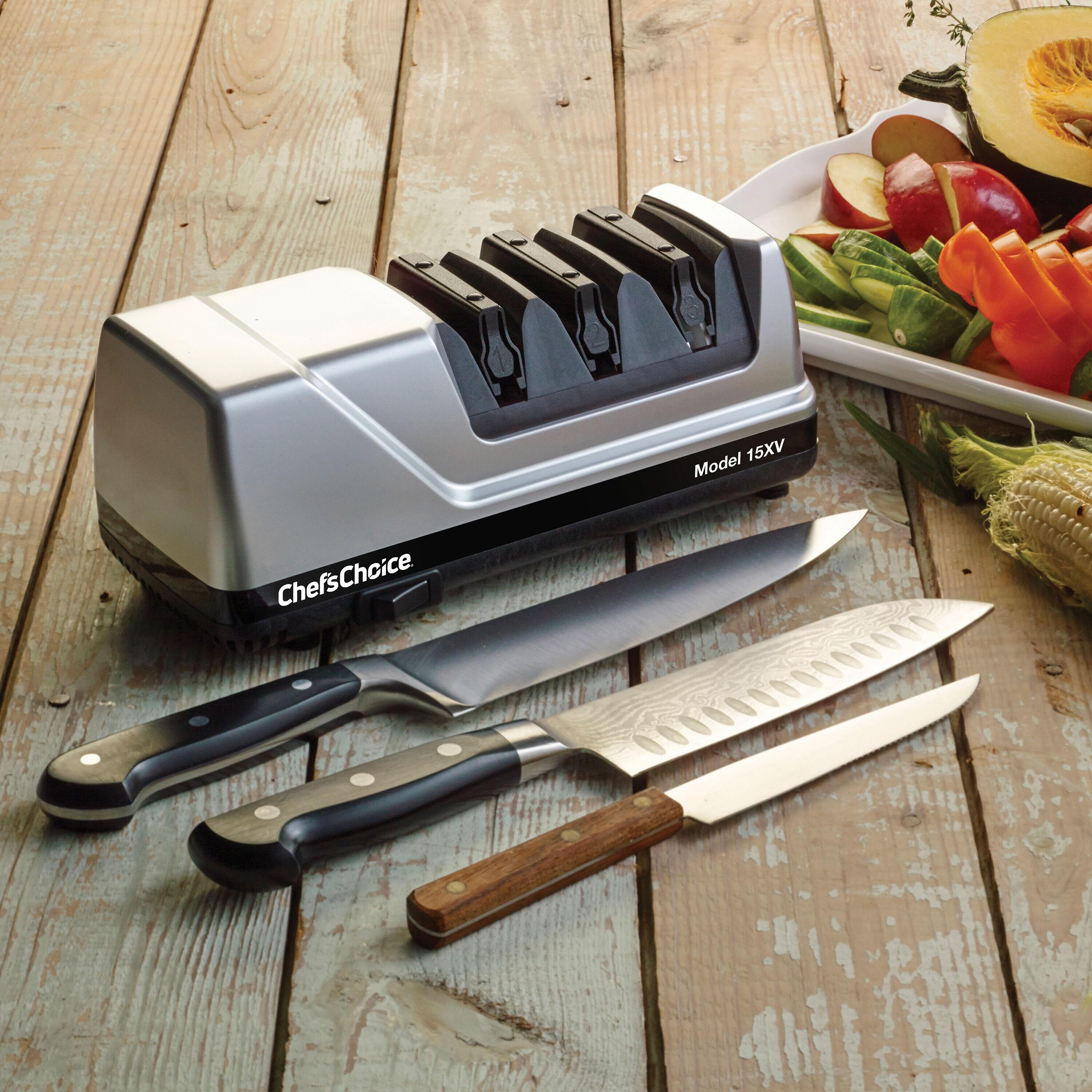 Chef'sChoice Chef'sChoice Model 15XV Professional Electric Knife Sharpener, 3-Stage 15-Degree Trizor