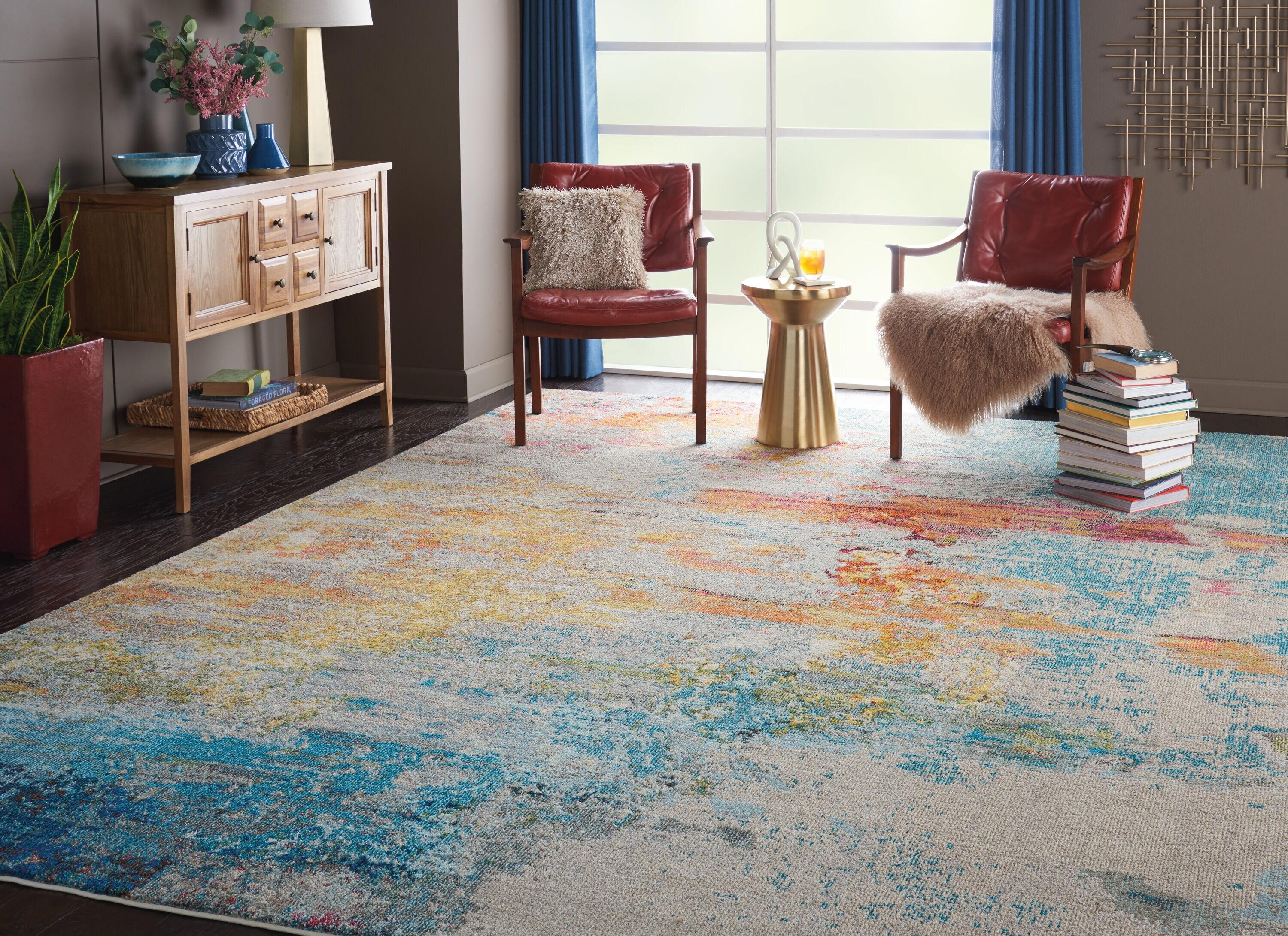 Nourison Celestial CES02 Sealife Area Rug 7'10" x 10'6"