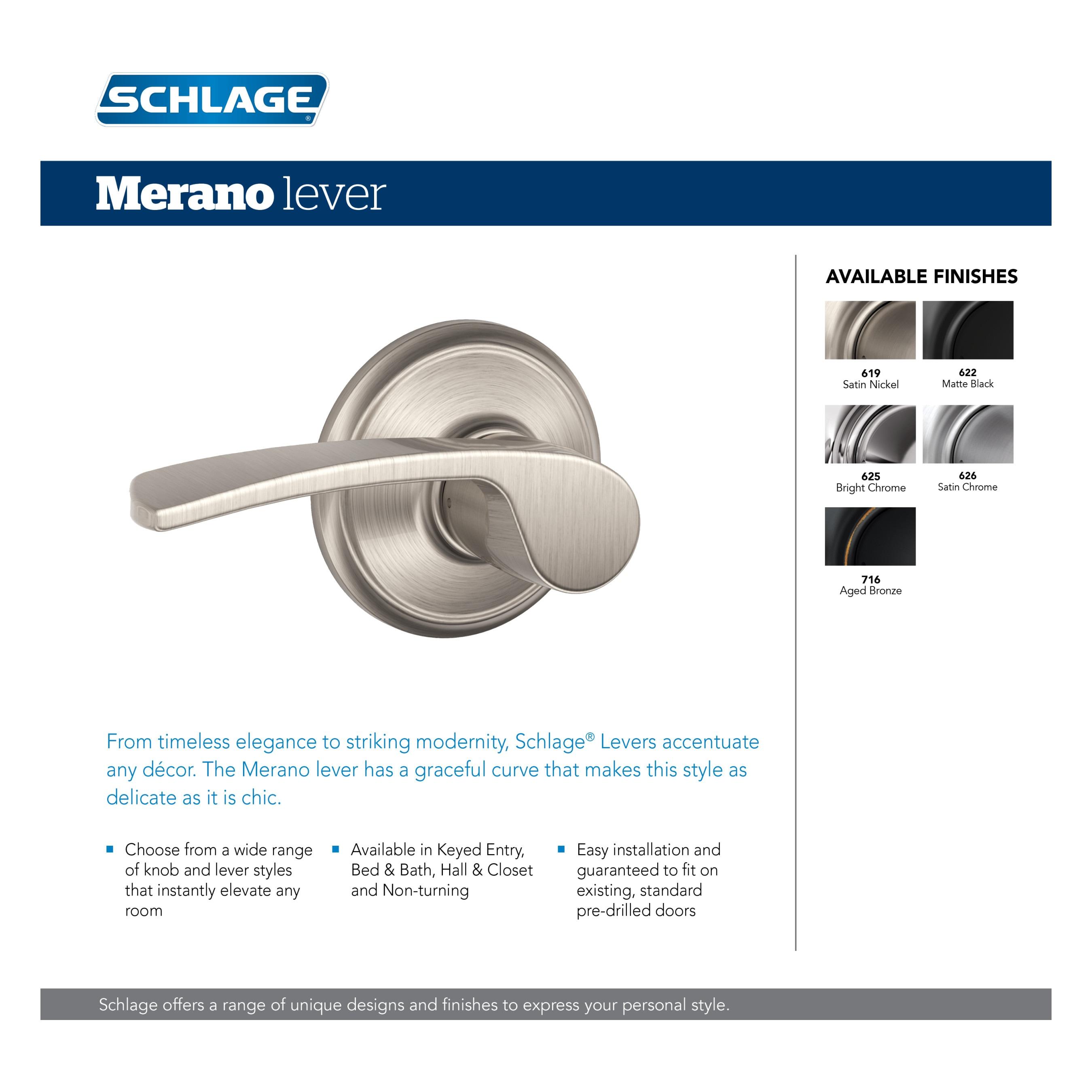 Merano Lever Non-Turning Lock