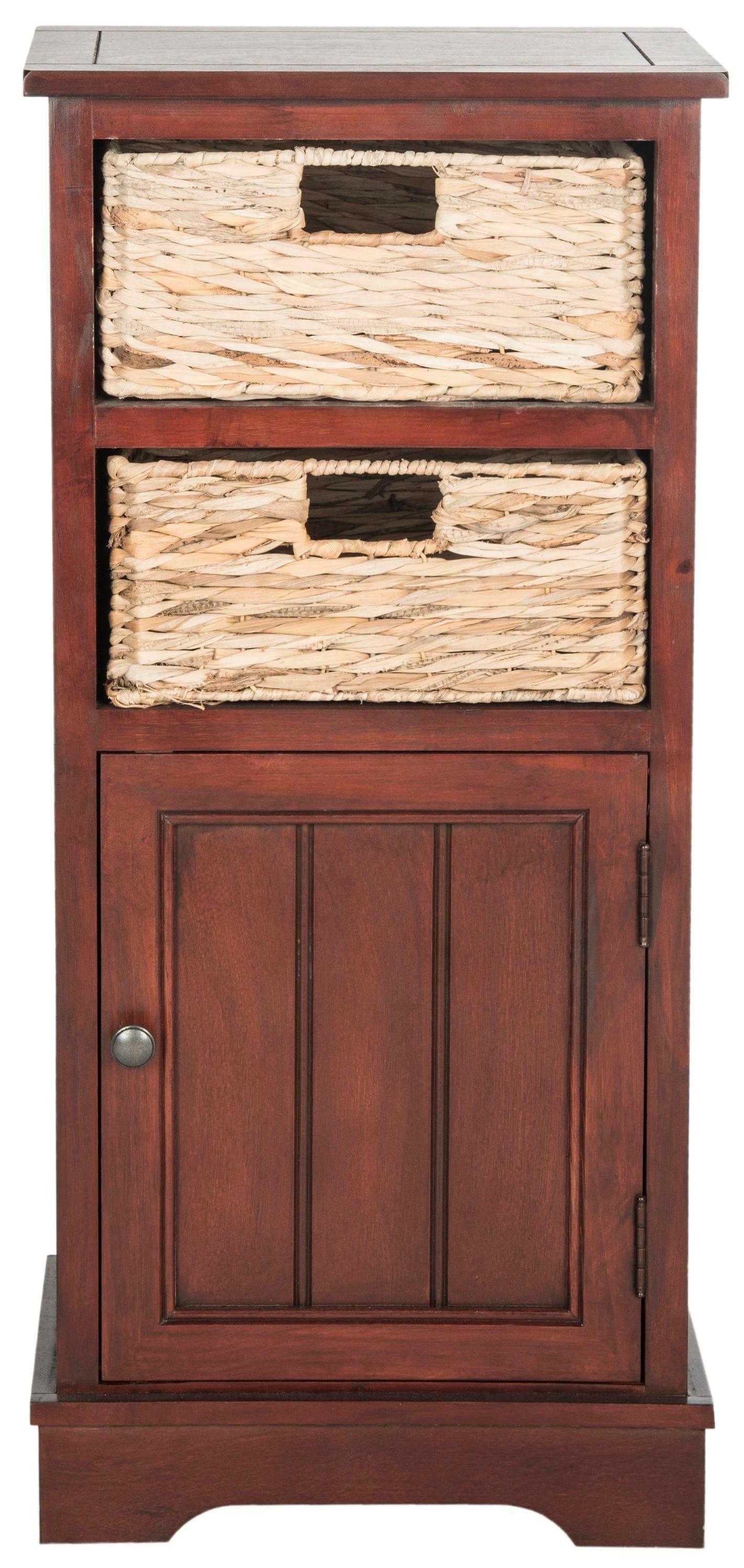 Connery Cabinet - AMH5742 - Cherry - Safavieh Couture