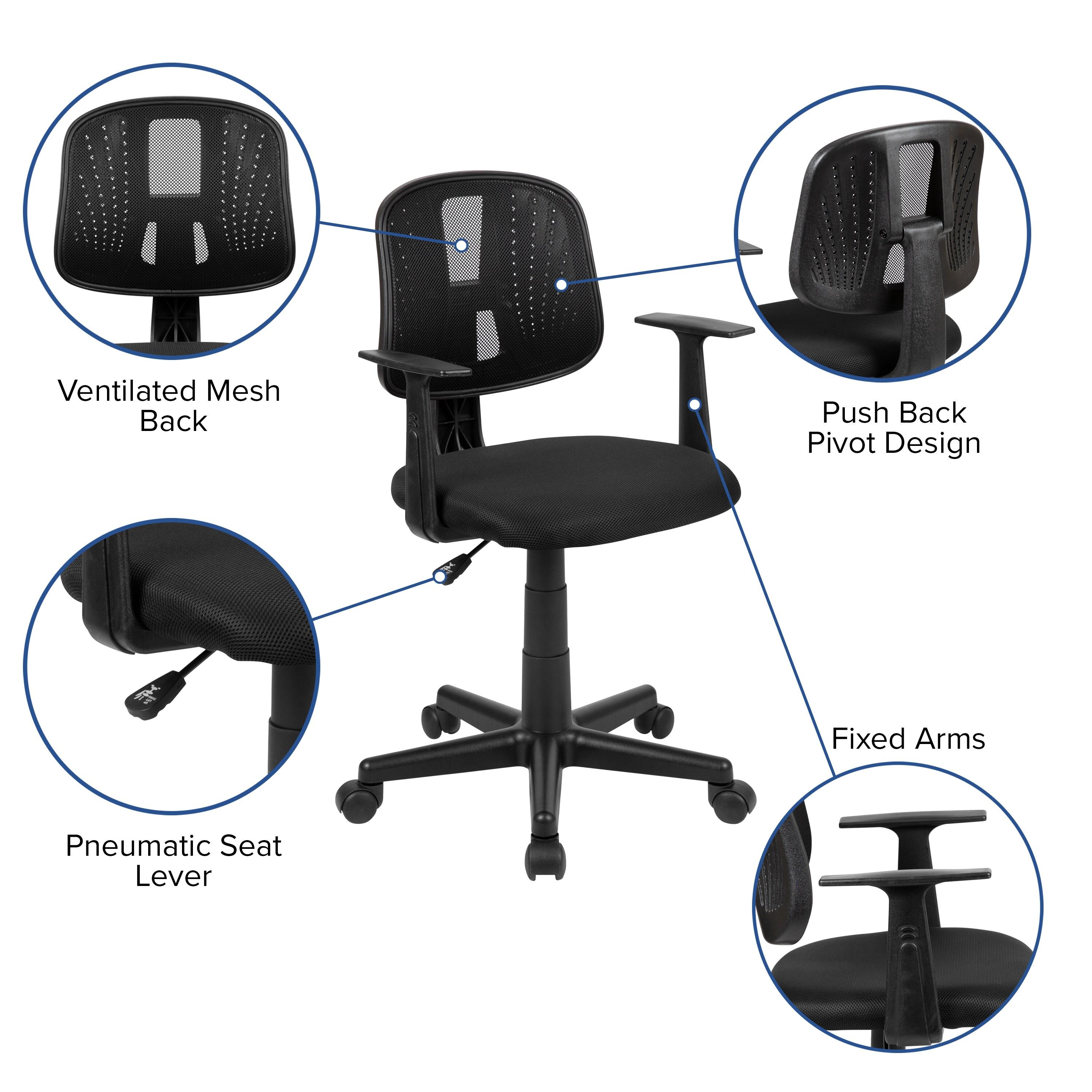 Flash Furniture Meridian Mid-Back Swivel Mesh Task Office Chair with Pivot Back by Flash Furniture