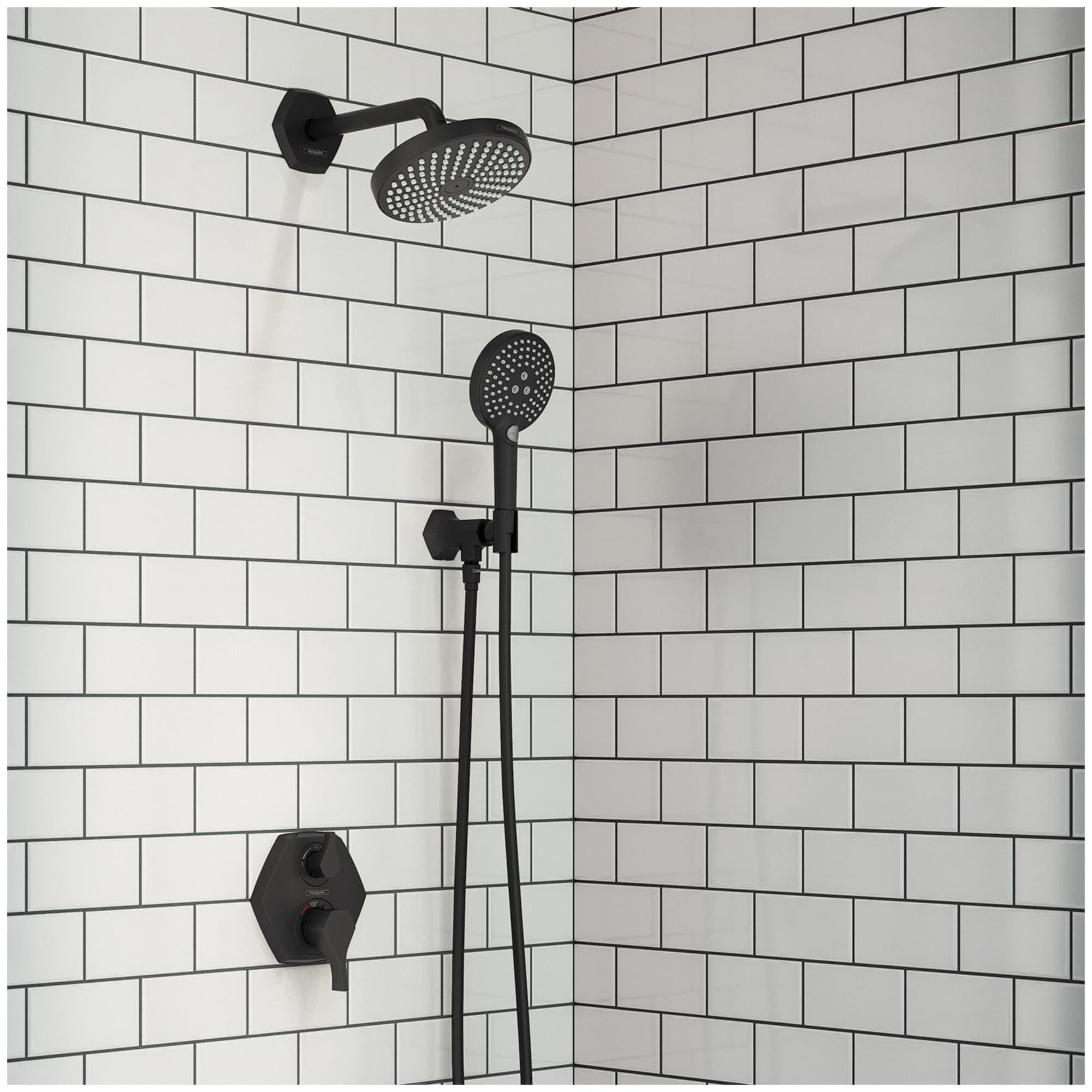 Hansgrohe Locarno Transitional 2-Handle 7-Inch Wide , Temperature Memory, Thermostatic Valve Trim Only, With Diverter In Chrome, 04820000