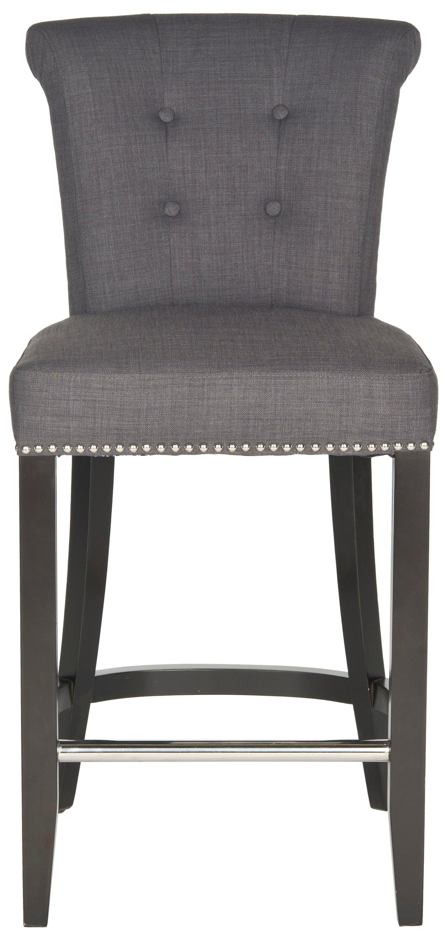 Addo Ring Counter Stool - HUD8241 - Charcoal - Safavieh