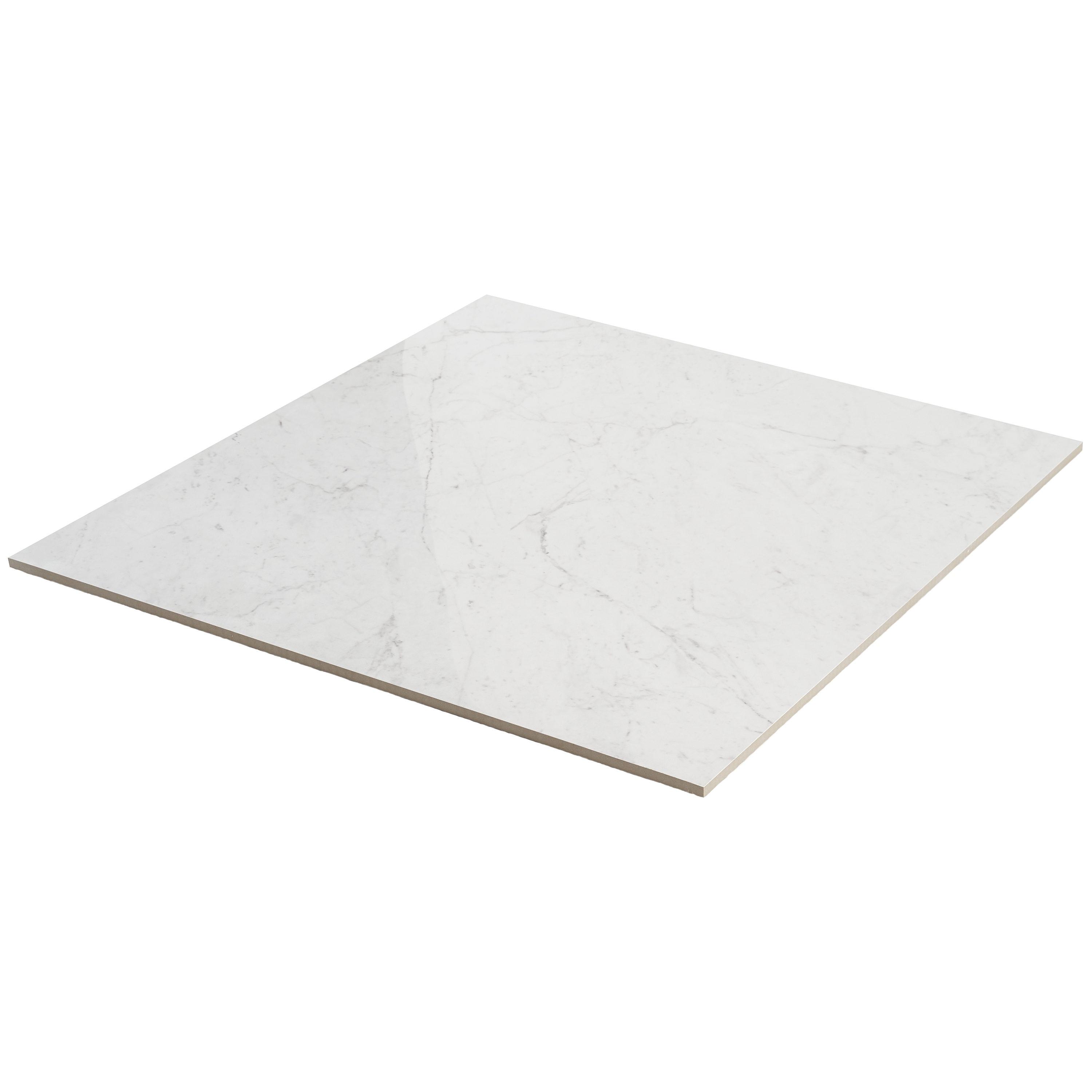 Saroshi 24" x 24" Polished Marble Look Porcelain Floor and Wall Tile (15.5 Sq. Ft. / Case)