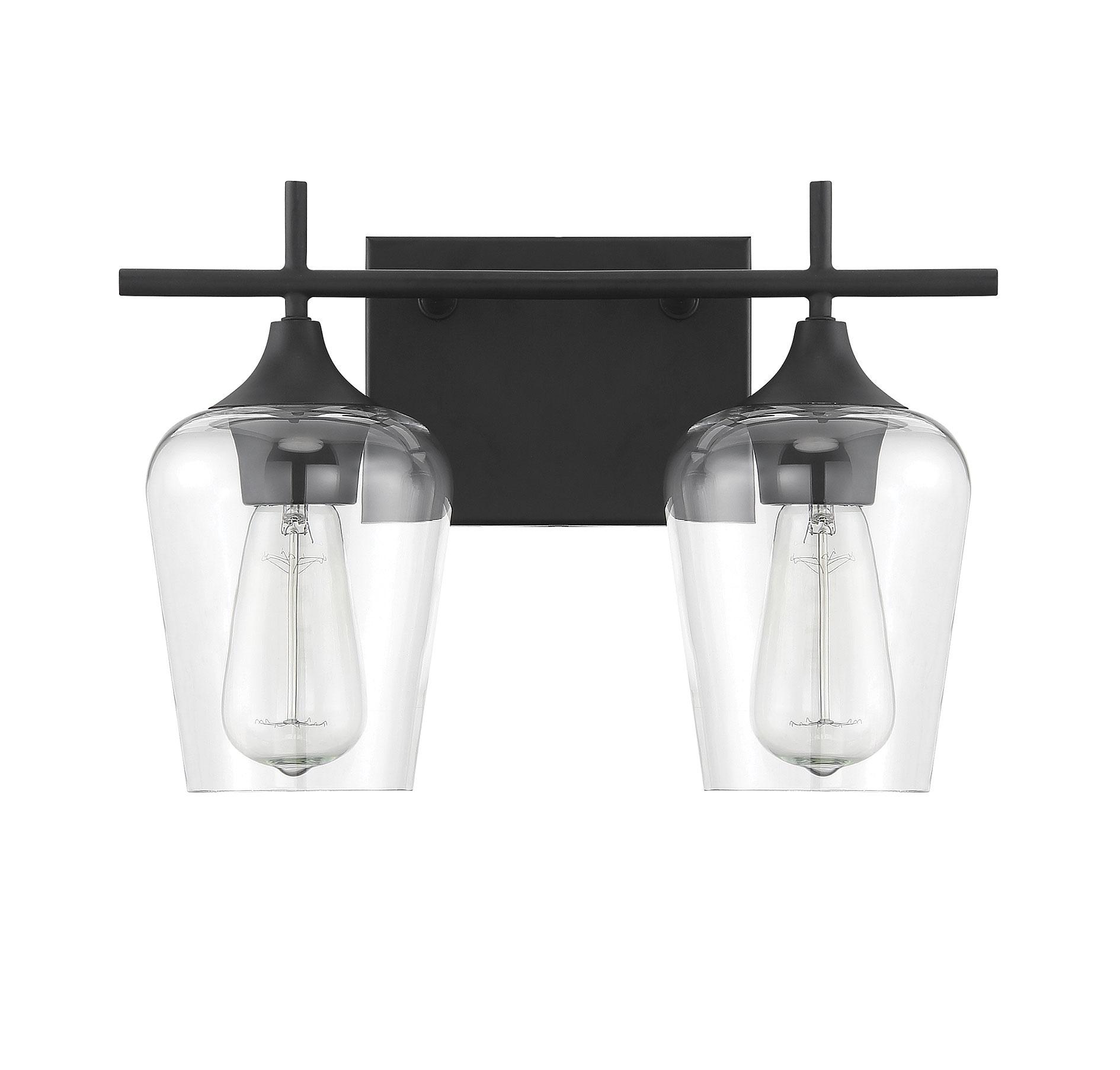 Savoy House Octave 2 - Light Vanity in Black