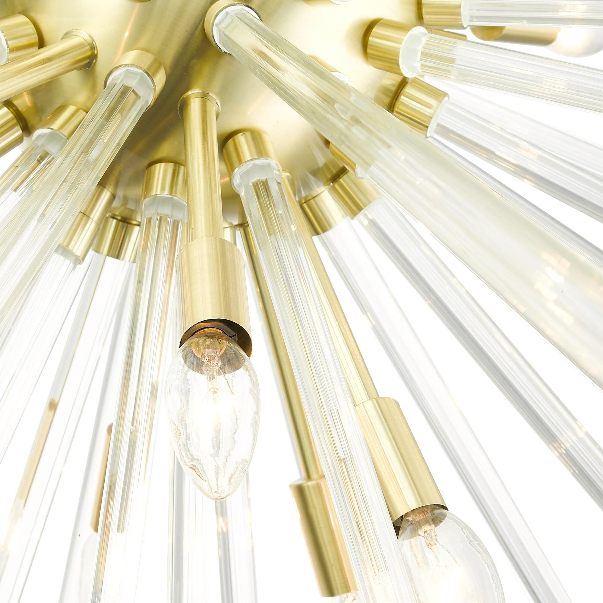 Livex Lighting Utopia 16 - Light Chandelier in  Satin Brass