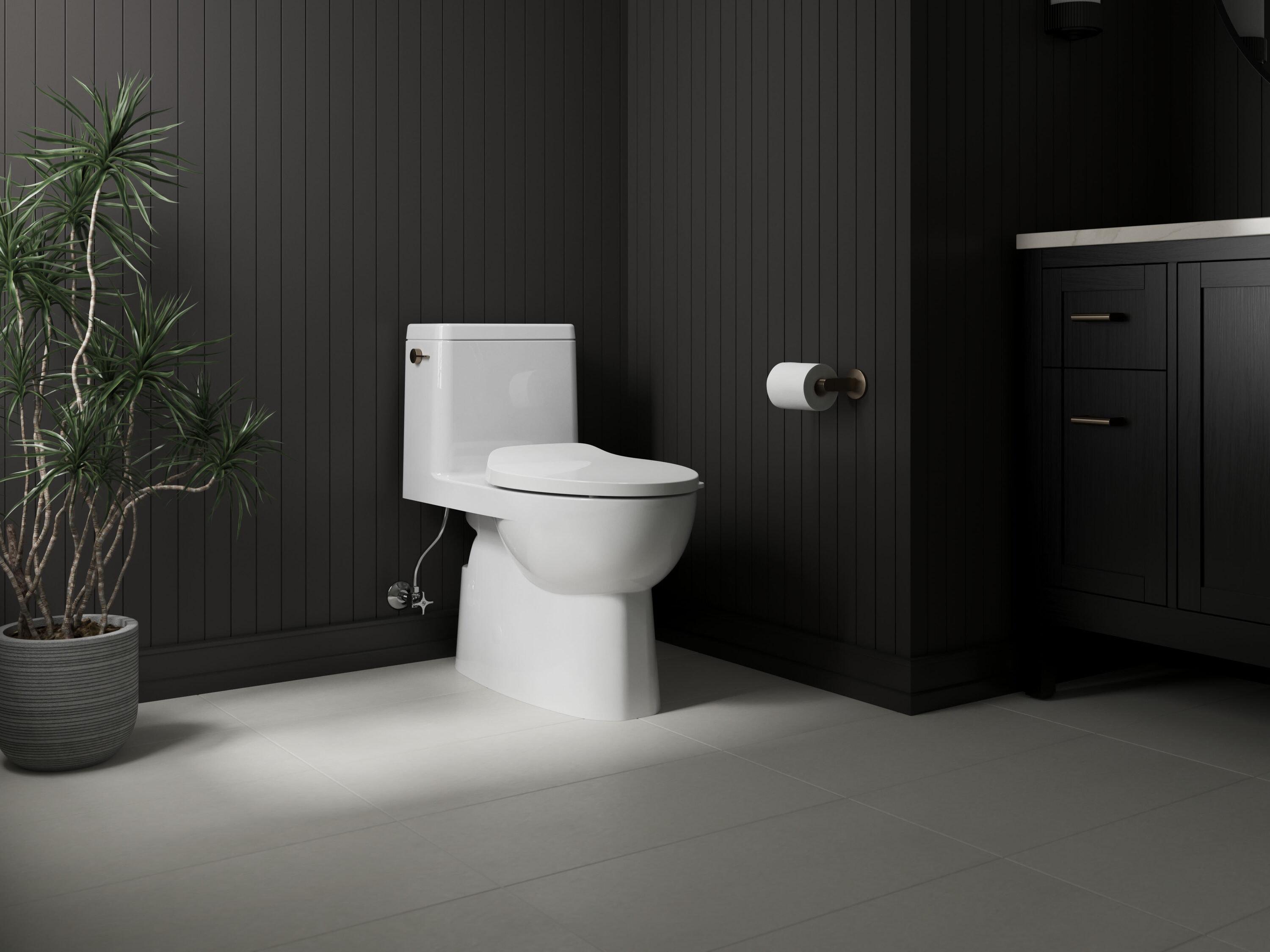 Kohler Cachet Round-Front Toilet Seat with Quiet-Close Lid and Seat and Grip-Tight Bumpers K-4639-RL-0