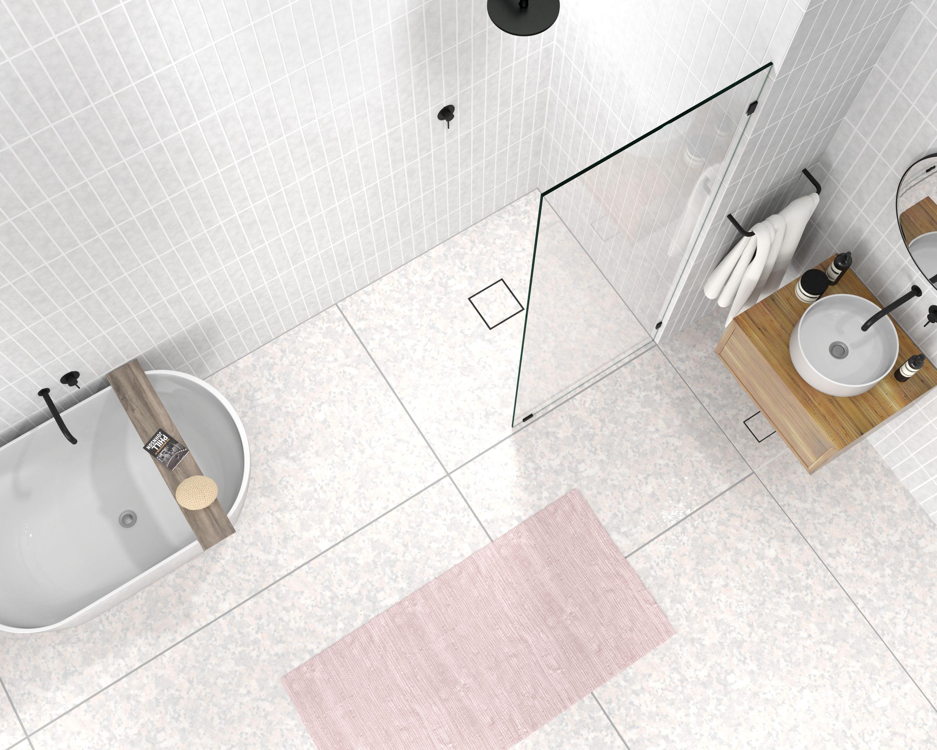 Vela 30 in. x 78 in. Fully Frameless Single Fixed Shower Panel