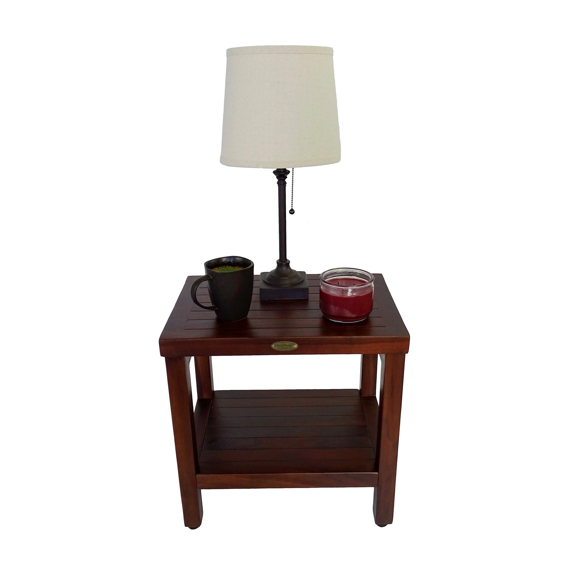 Decoteak Eleganto, Teak Shower Bench, Teak Wood Shower Bench, Teak Shower Bench, Teak Shower Stool