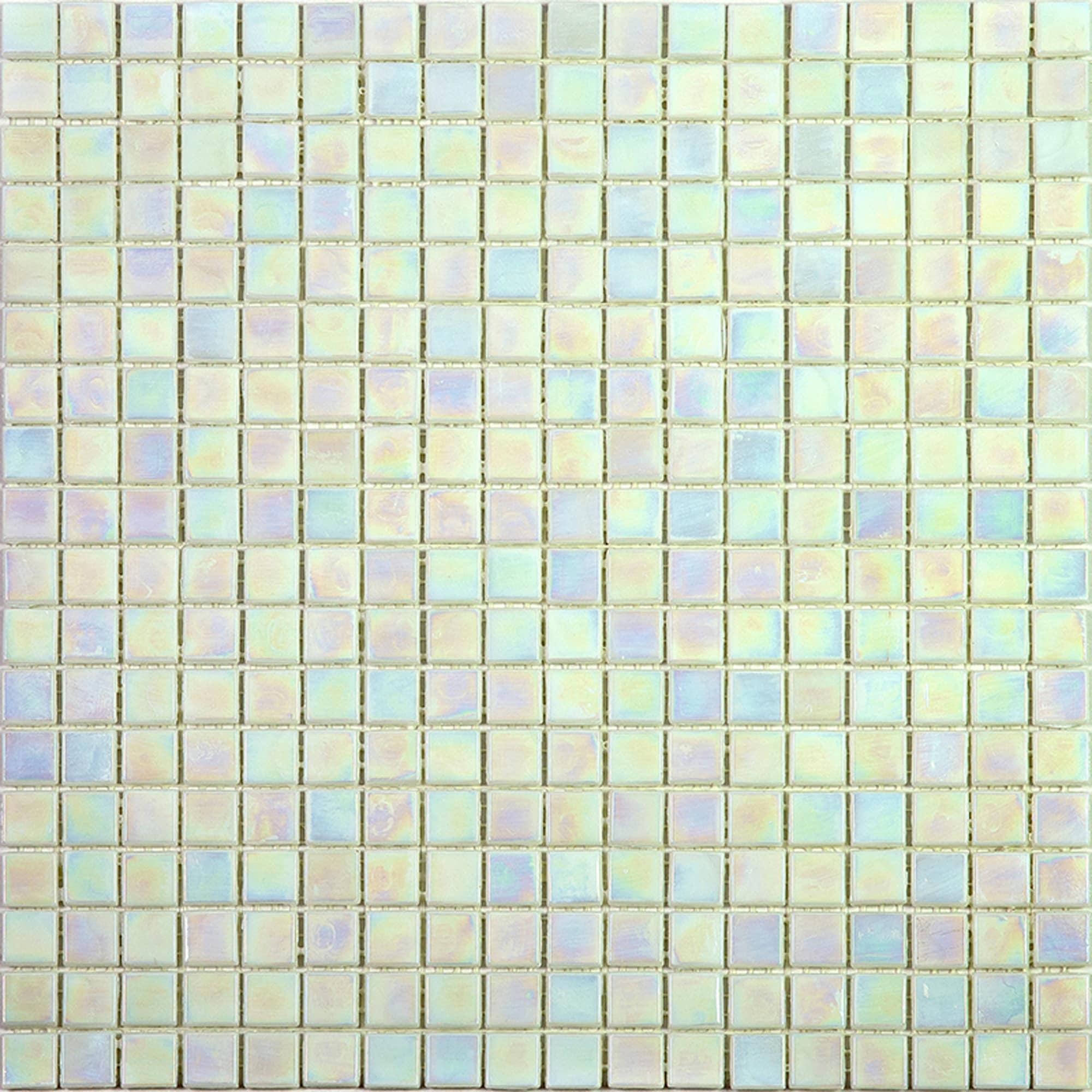Skosh 0.6" x 0.6" Glass Grid Mosaic Wall & Floor Tile