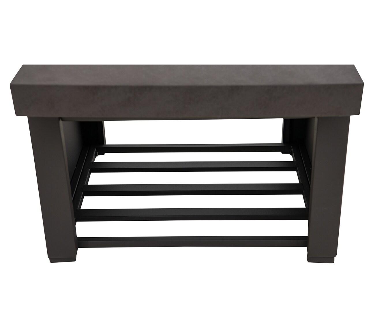 Matte Black Steel Wood-Burning Outdoor Fireplace with Chimney