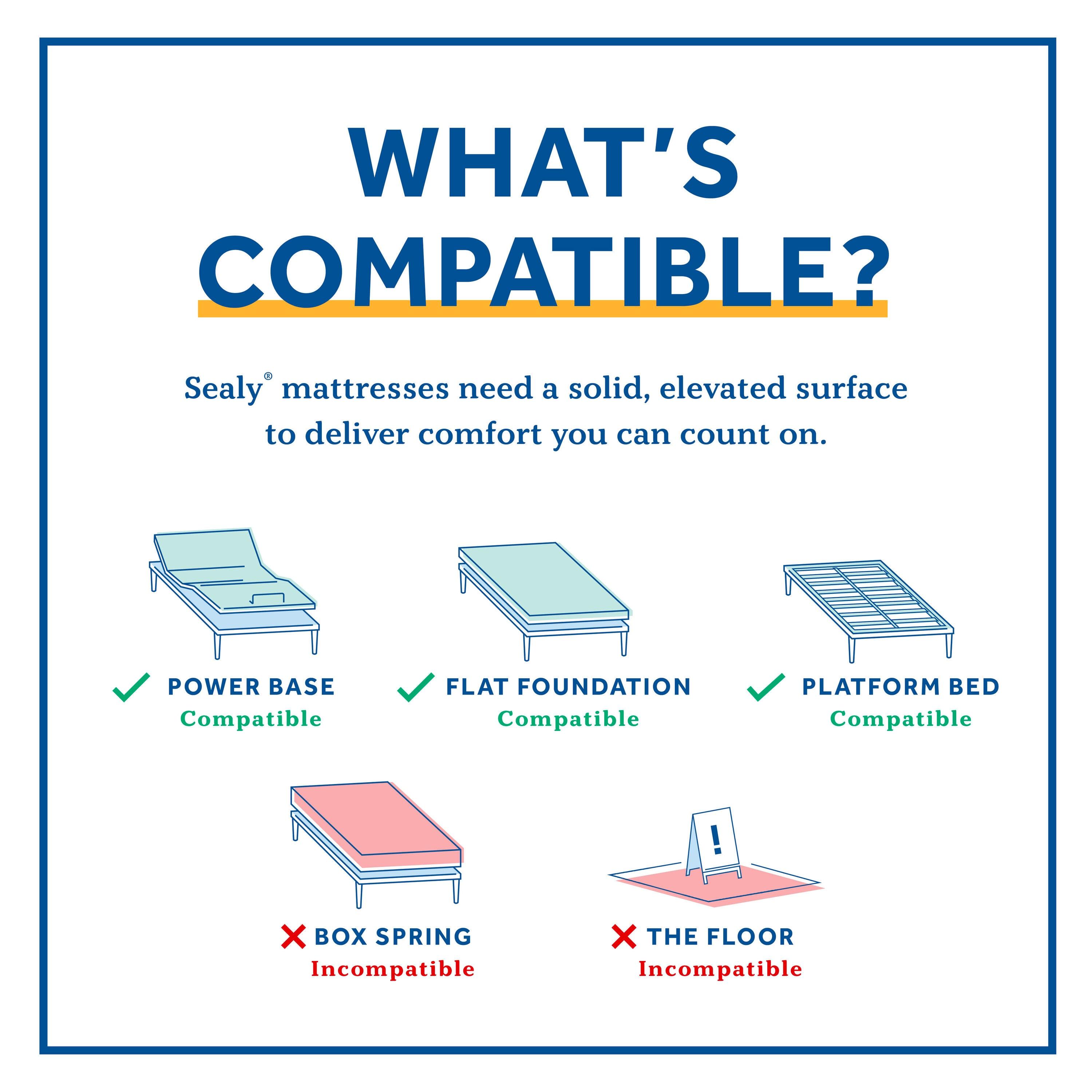 Sealy Sealy Cool and Clean 8" Medium Memory Foam Mattress