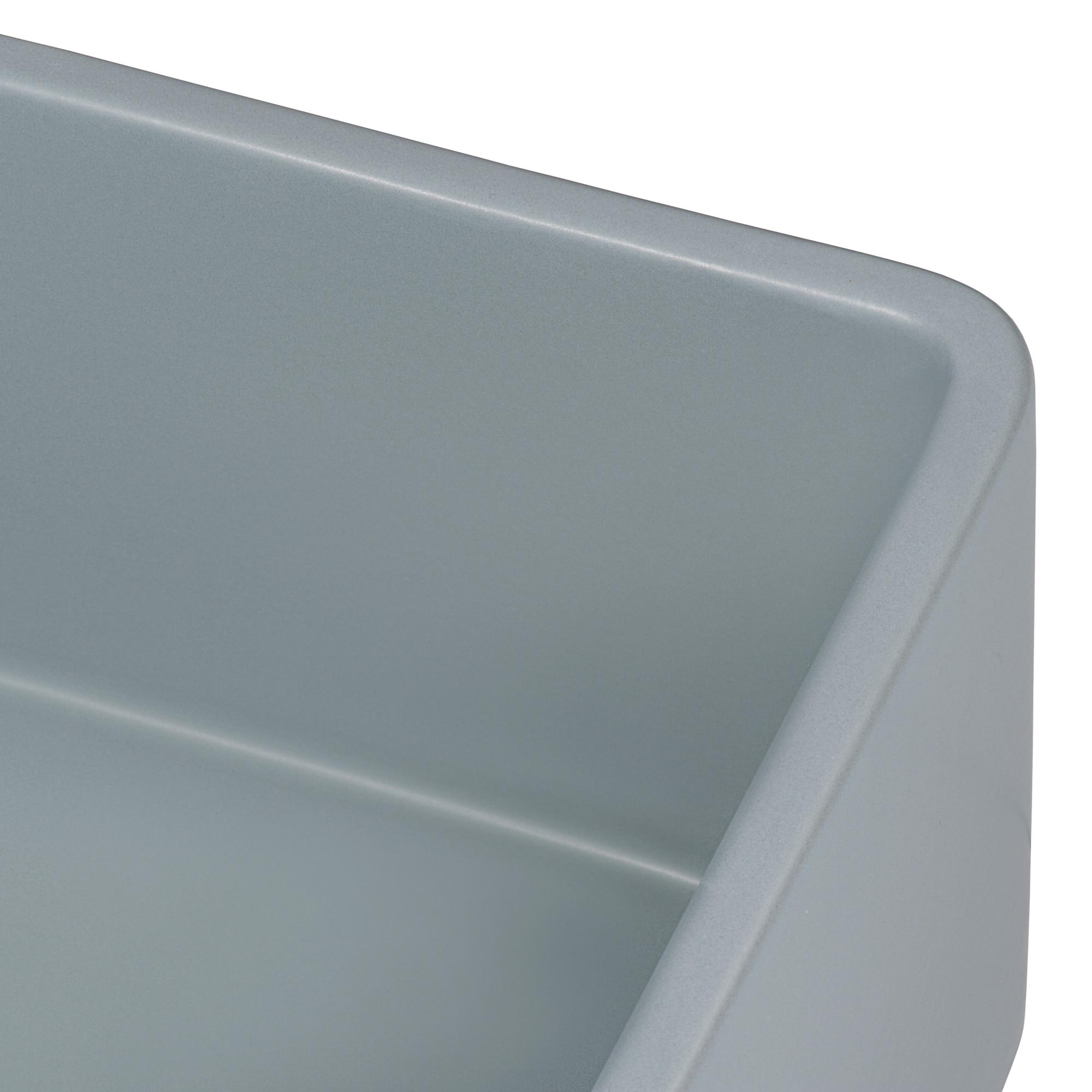Ruvati 33 inch Fireclay Farmhouse Apron-Front Kitchen Sink Reversible