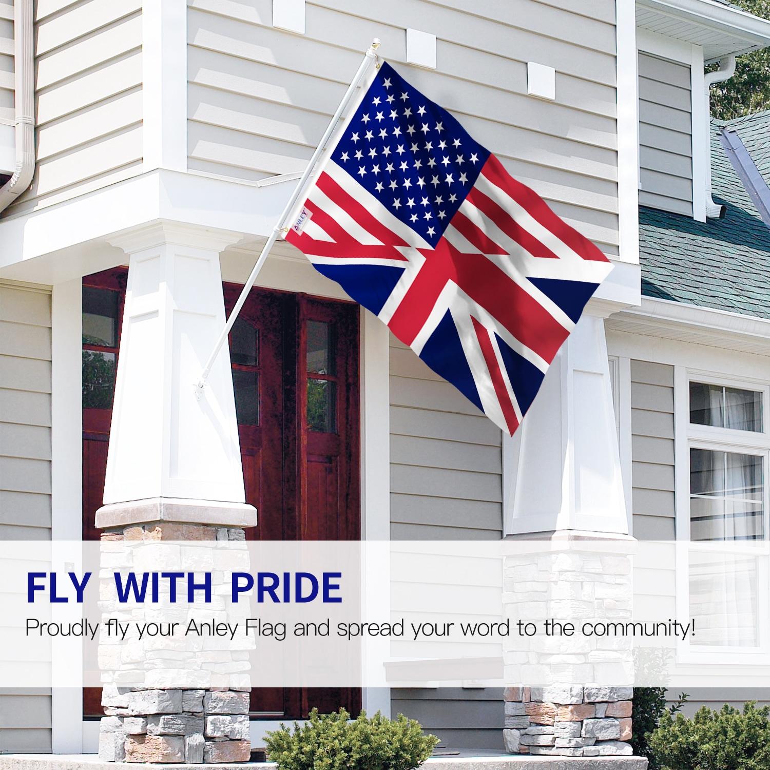 Double Sided 36'' H x 60'' W Polyester Independence Day House Flag