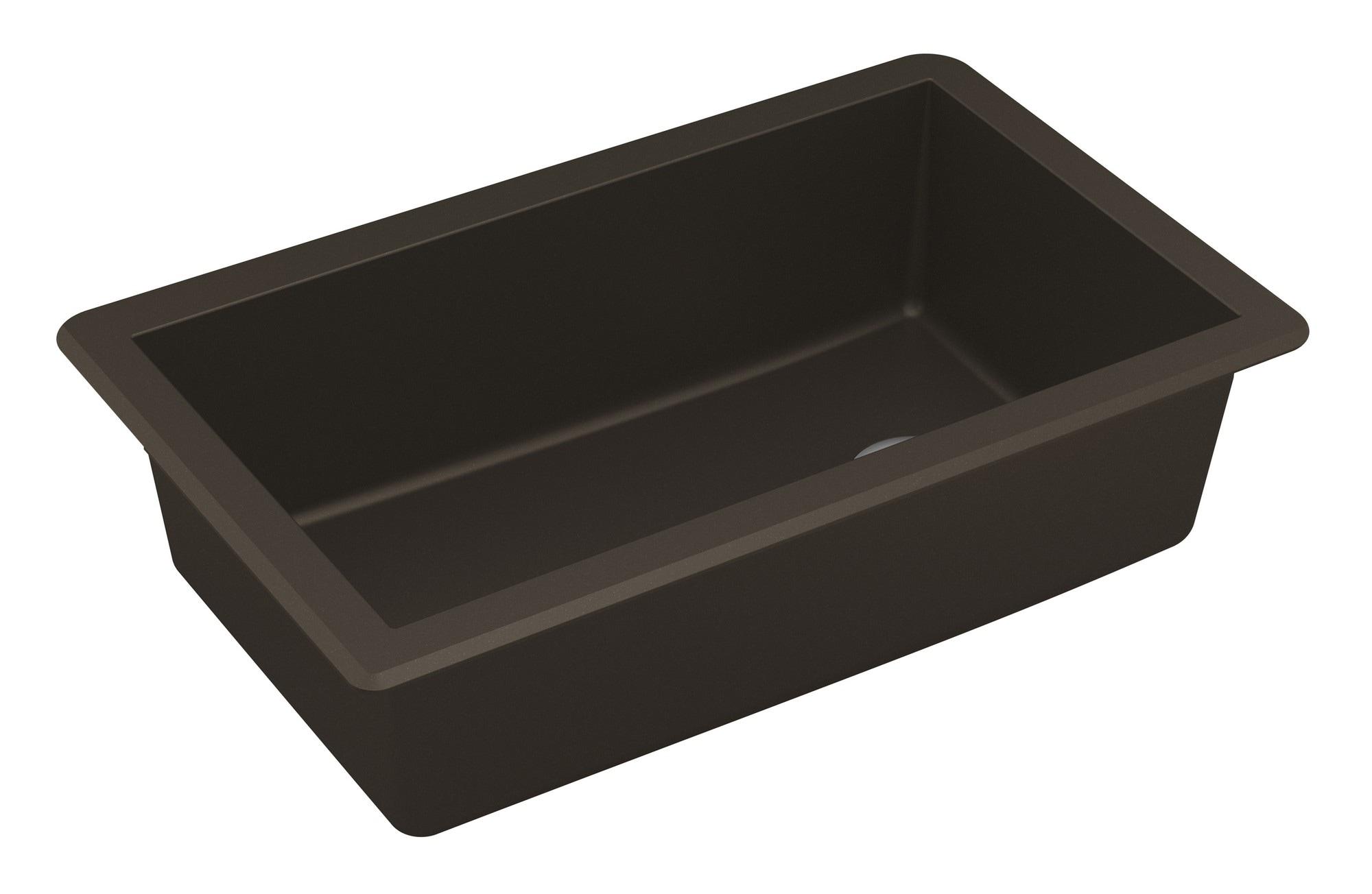 Karran Undermount Quartz Composite 31-3/4'' X 19-1/4'' Single Bowl Kitchen Sink