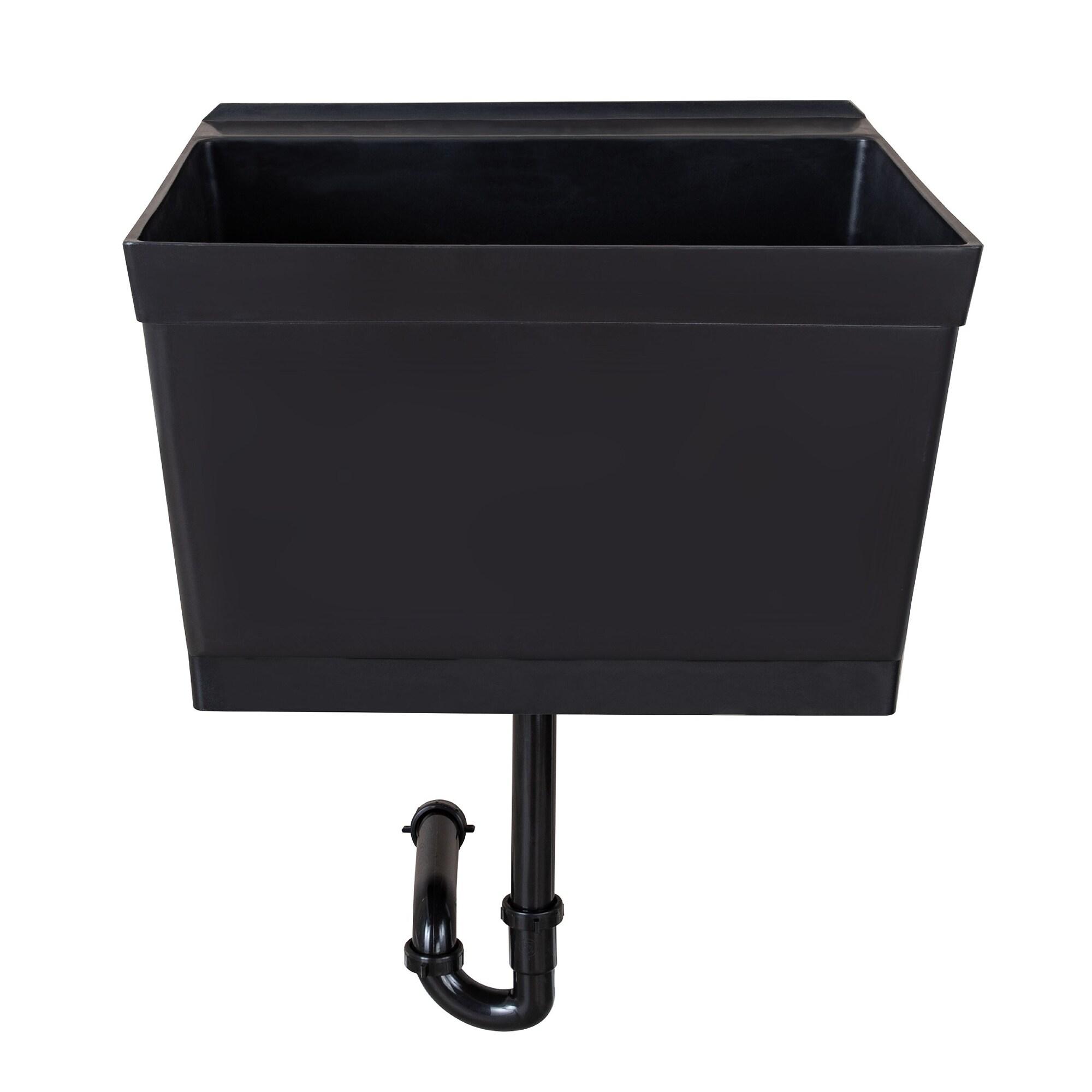 Utility-Sink 040 US3502BLK 23" L x 24" W Wall Mount Laundry Sink