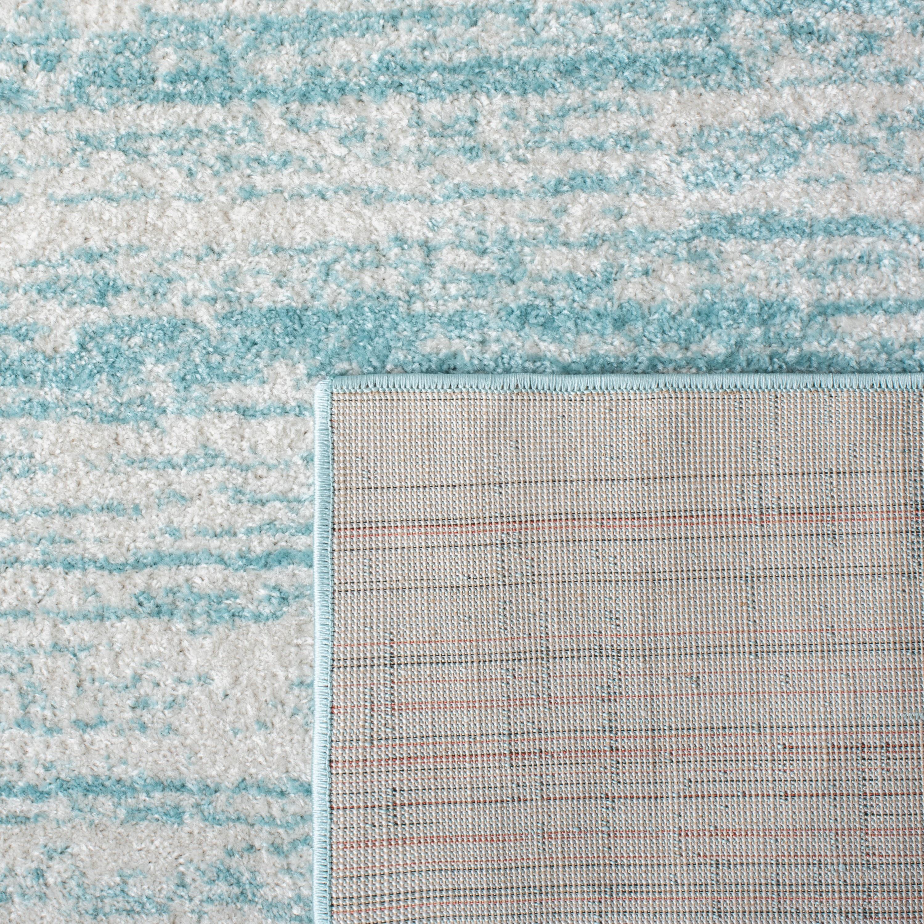 Adirondack ADR113 Machine Made Indoor Area Rug - Aqua/Ivory - 8'x10' - Safavieh