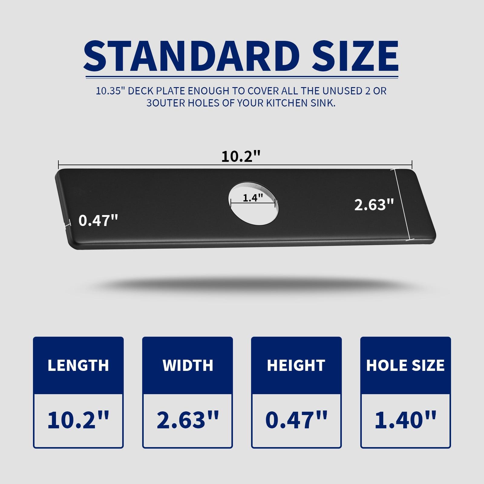Kitchen and Bathroom Sink Deck Plate