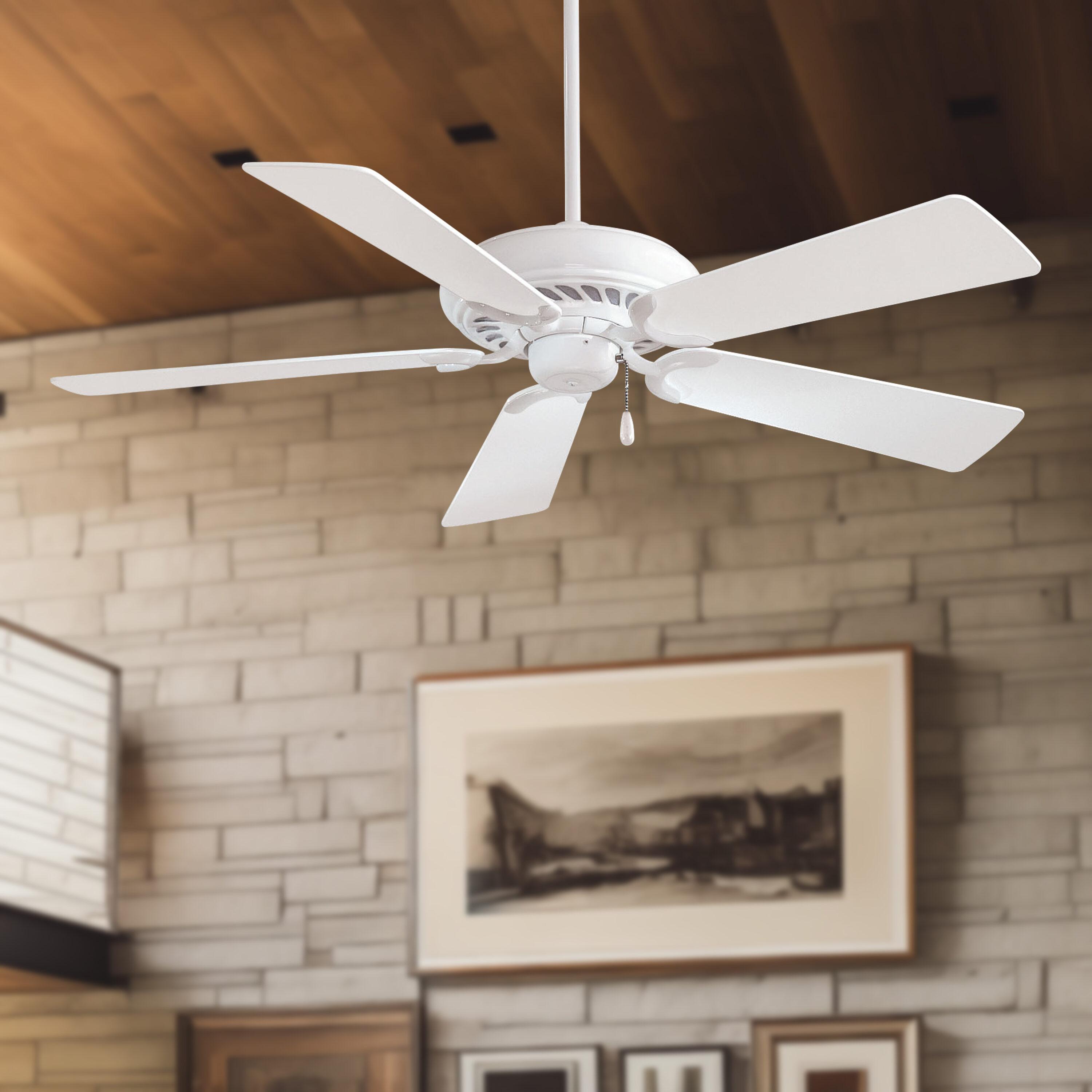 52" Supra 5 - Blade Standard Ceiling Fan with Pull Chain
