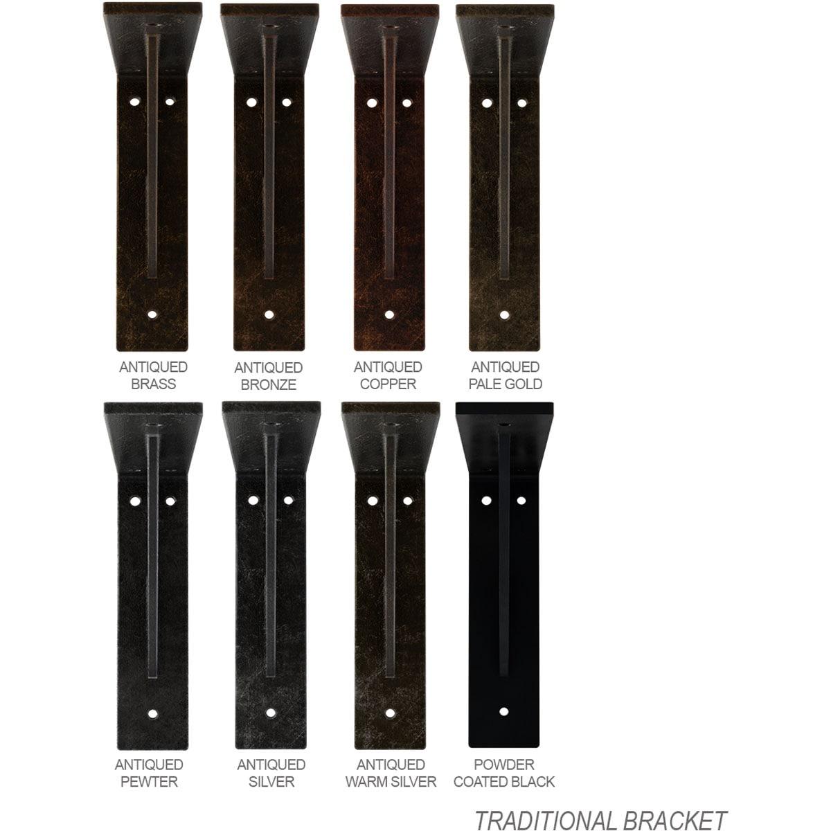 Ekena Millwork Traditional H 2'' W D Metal Bracket / Corbel