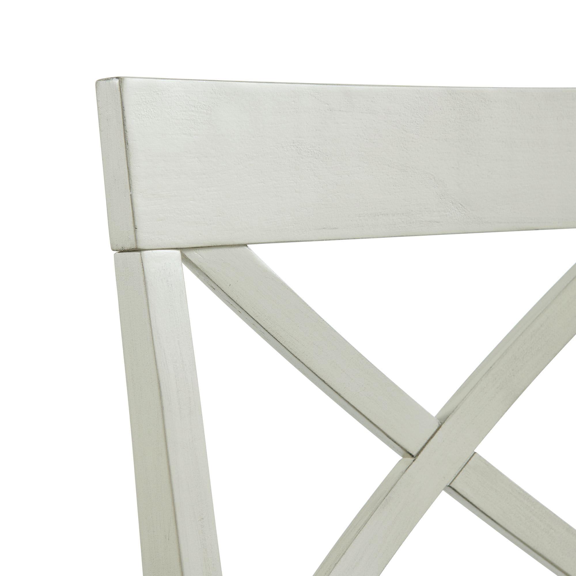 Bedford Standard Height Side Chair Set Natural/Cream - Picket House Furnishings: Cross-Back, Polyester Upholstery, MDF Frame