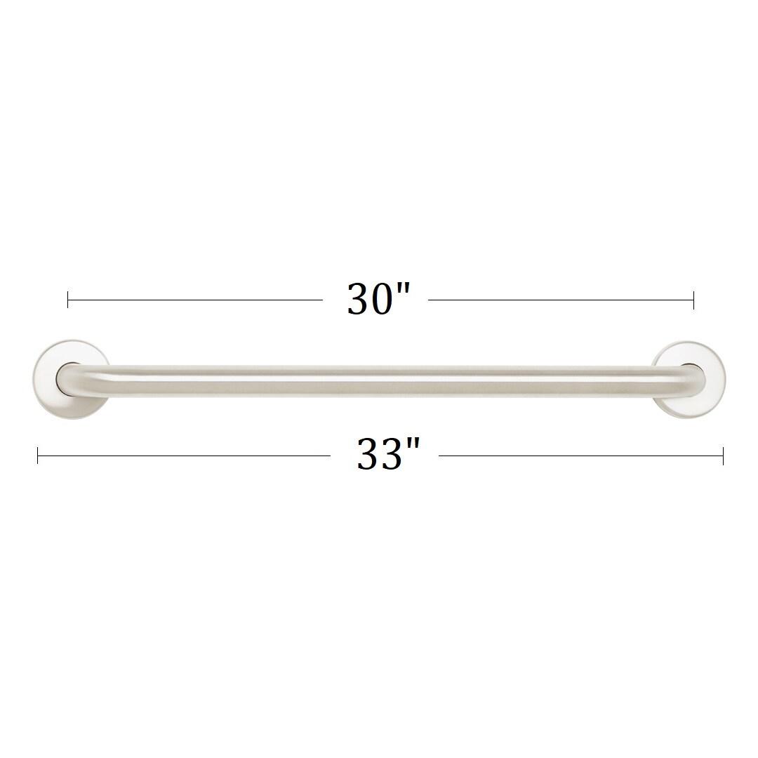 Seachrome Bathroom Grab Bar, 30 inch Stainless Steel, Handicap Grab Bar, 1 1/4 inch Diameter, Satin Finish