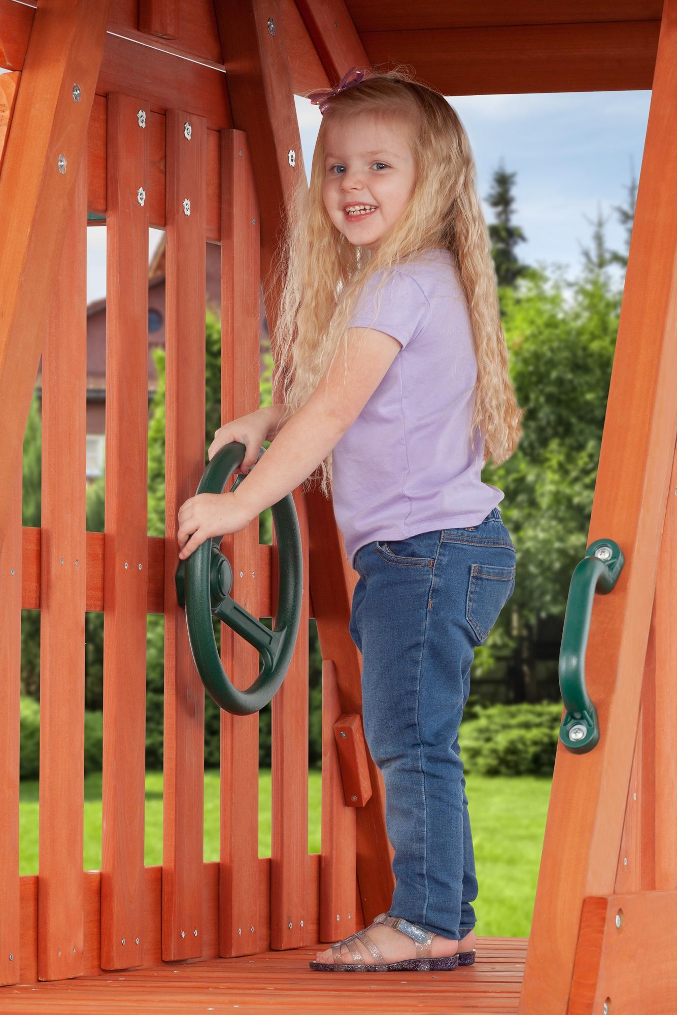Creative Cedar Designs Chalet Complete Wooden Swing Set
